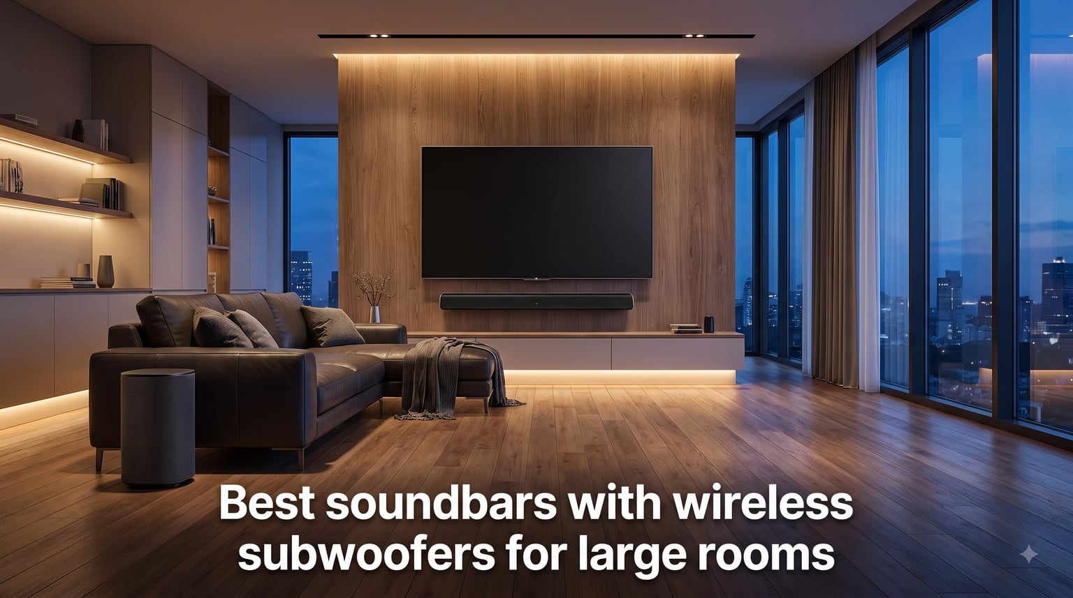 Best soundbars with wireless subwoofers for large rooms
