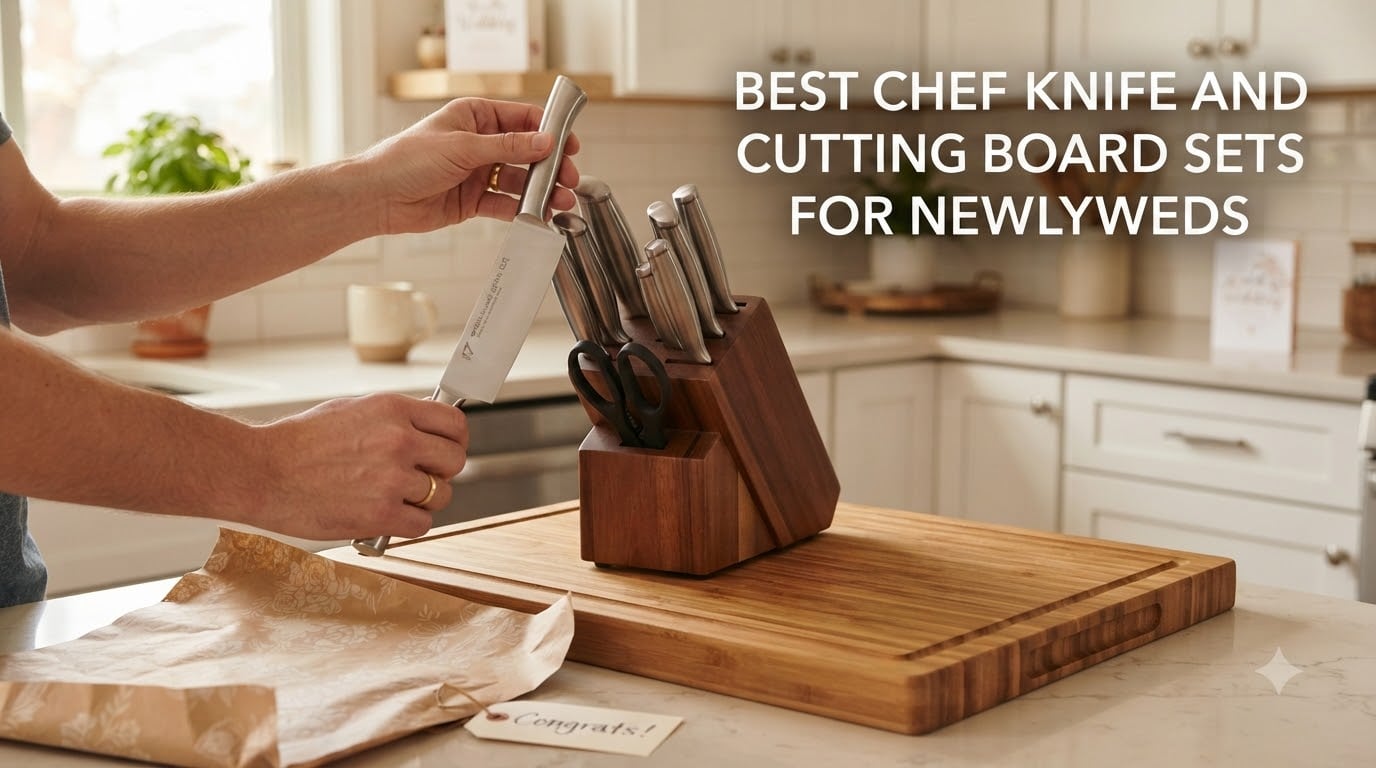 Best chef knife and cutting board sets for newlyweds