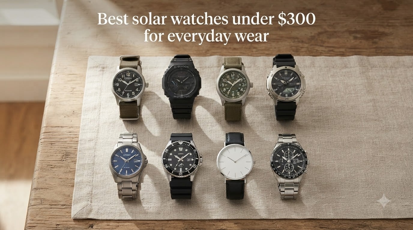 Best solar watches under $300 for everyday wear