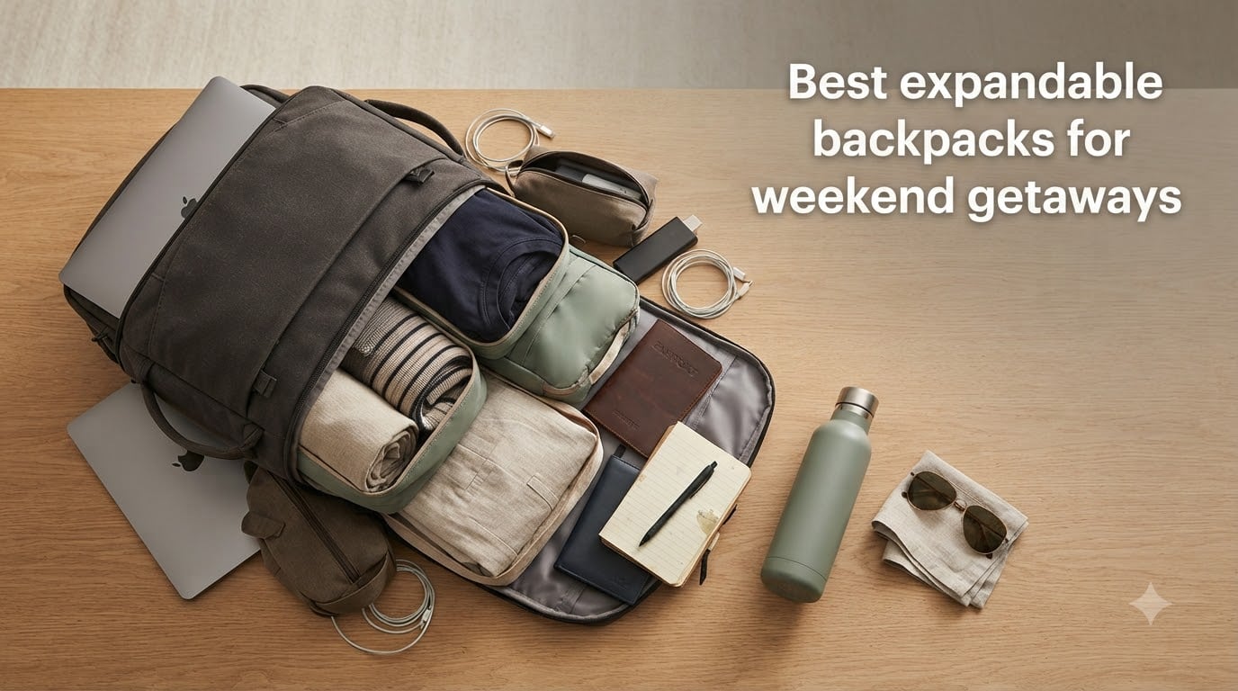 Best expandable backpacks for weekend getaways