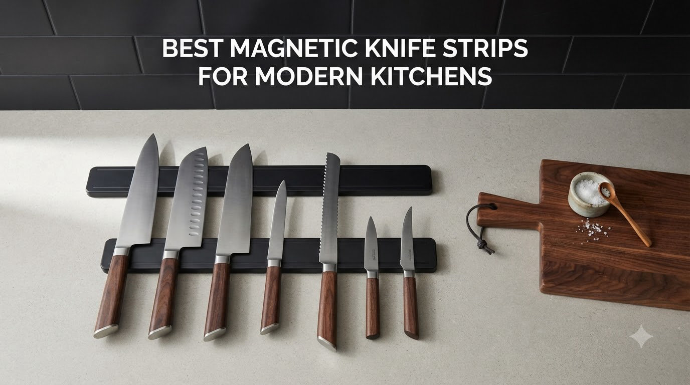 Best magnetic knife strips for modern kitchens