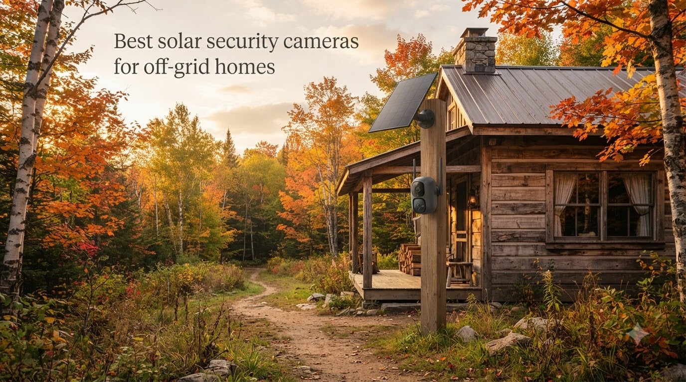 Best solar security cameras for off-grid homes
