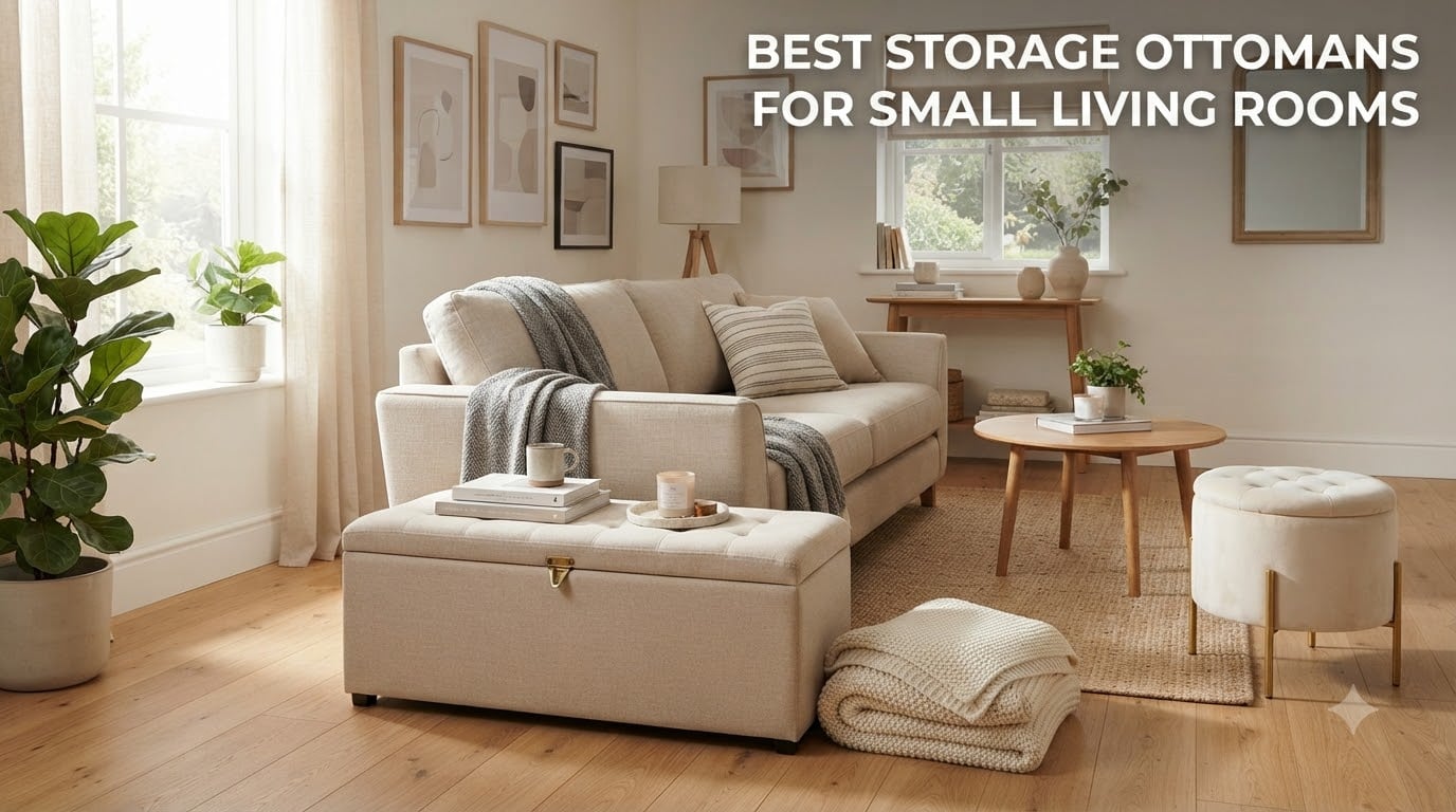 Best storage ottomans for small living rooms