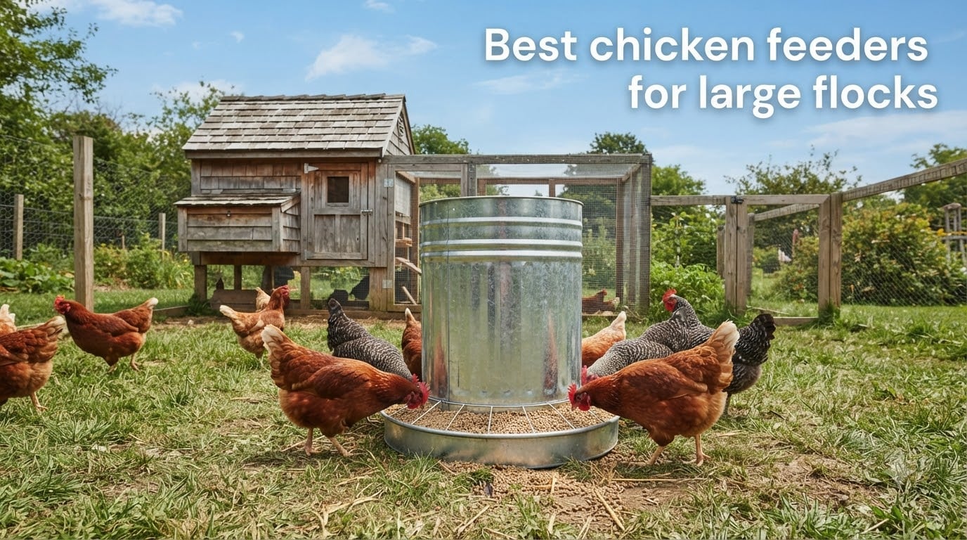 Best chicken feeders for large flocks