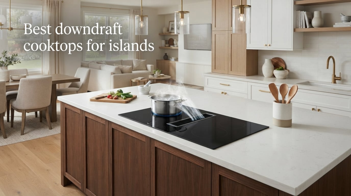 Best downdraft cooktops for islands