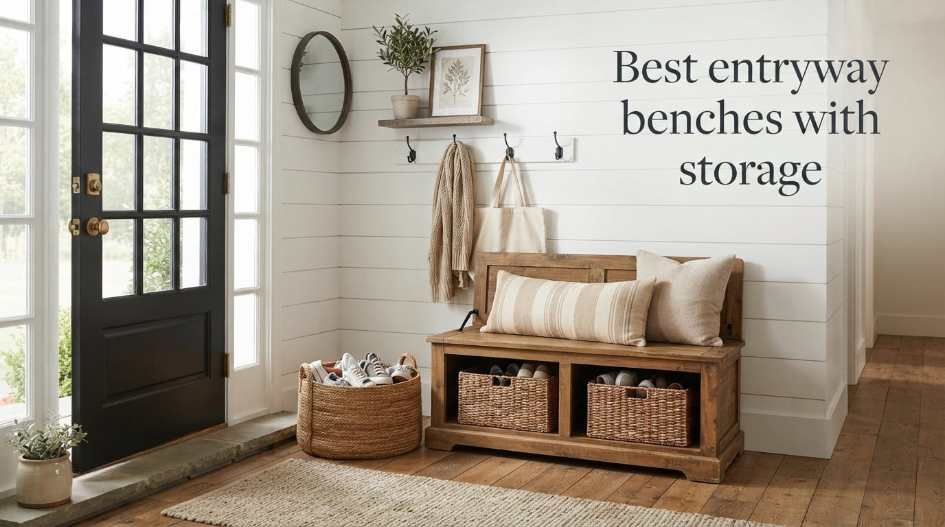 Best entryway benches with storage