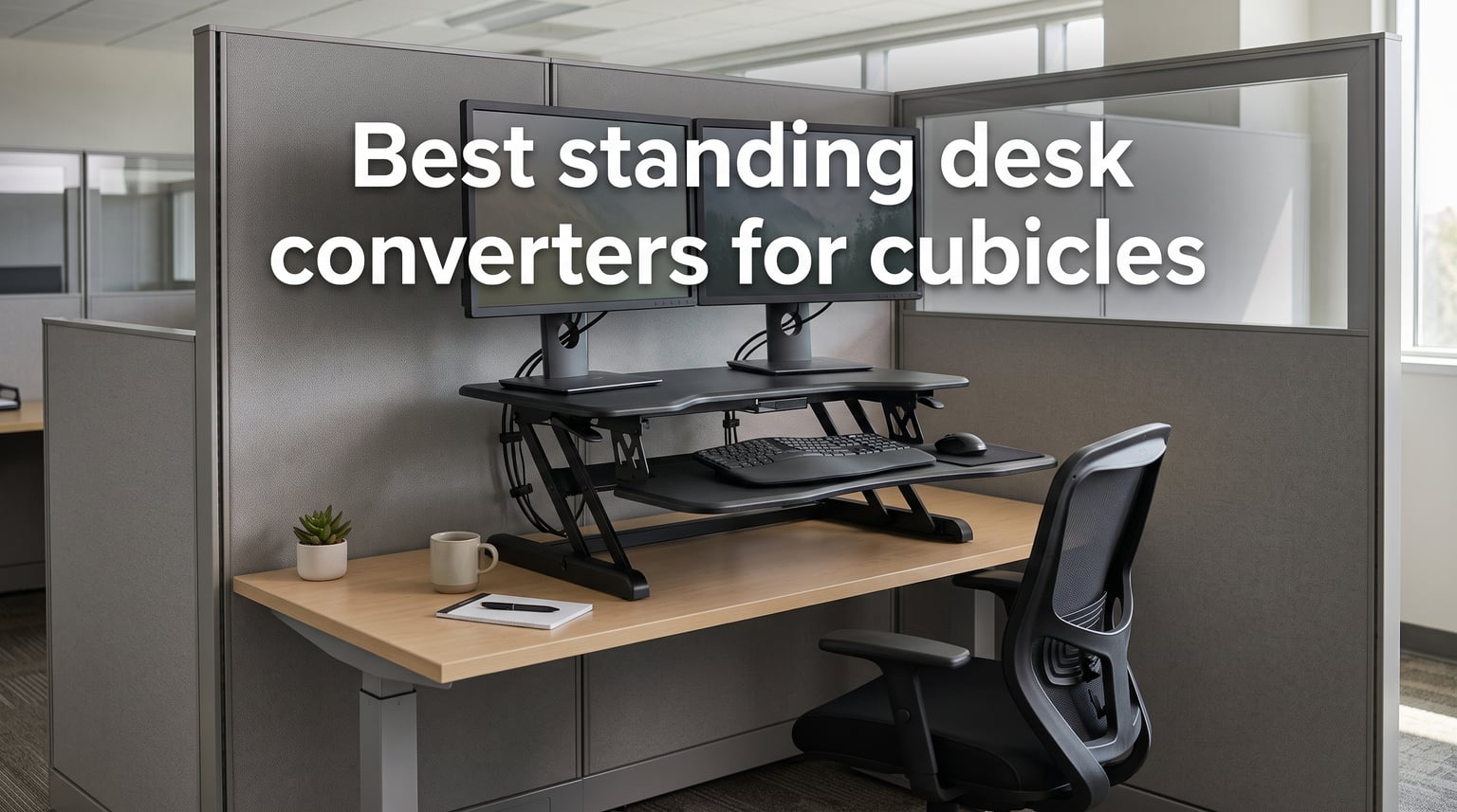 Best standing desk converters for cubicles