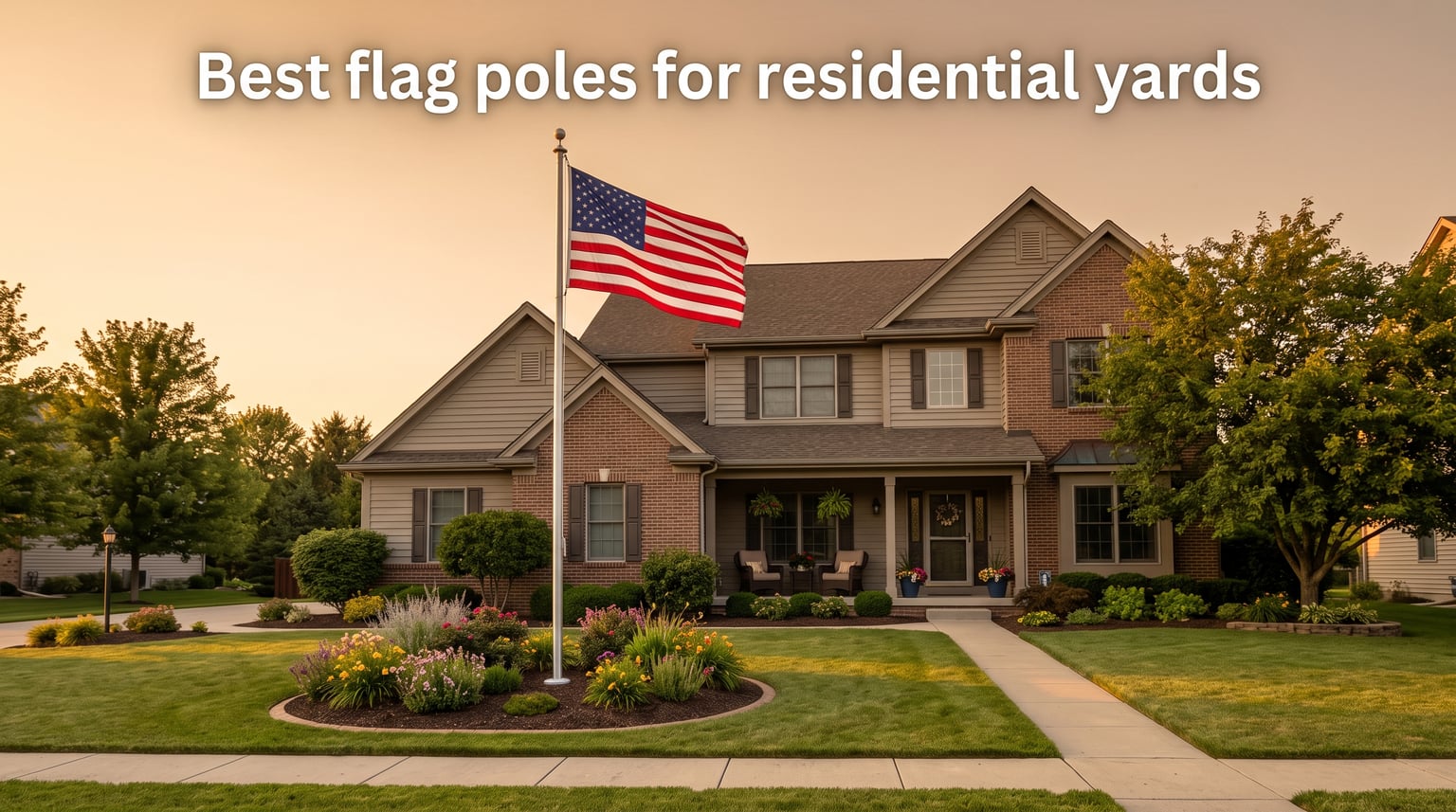 Best flag poles for residential yards