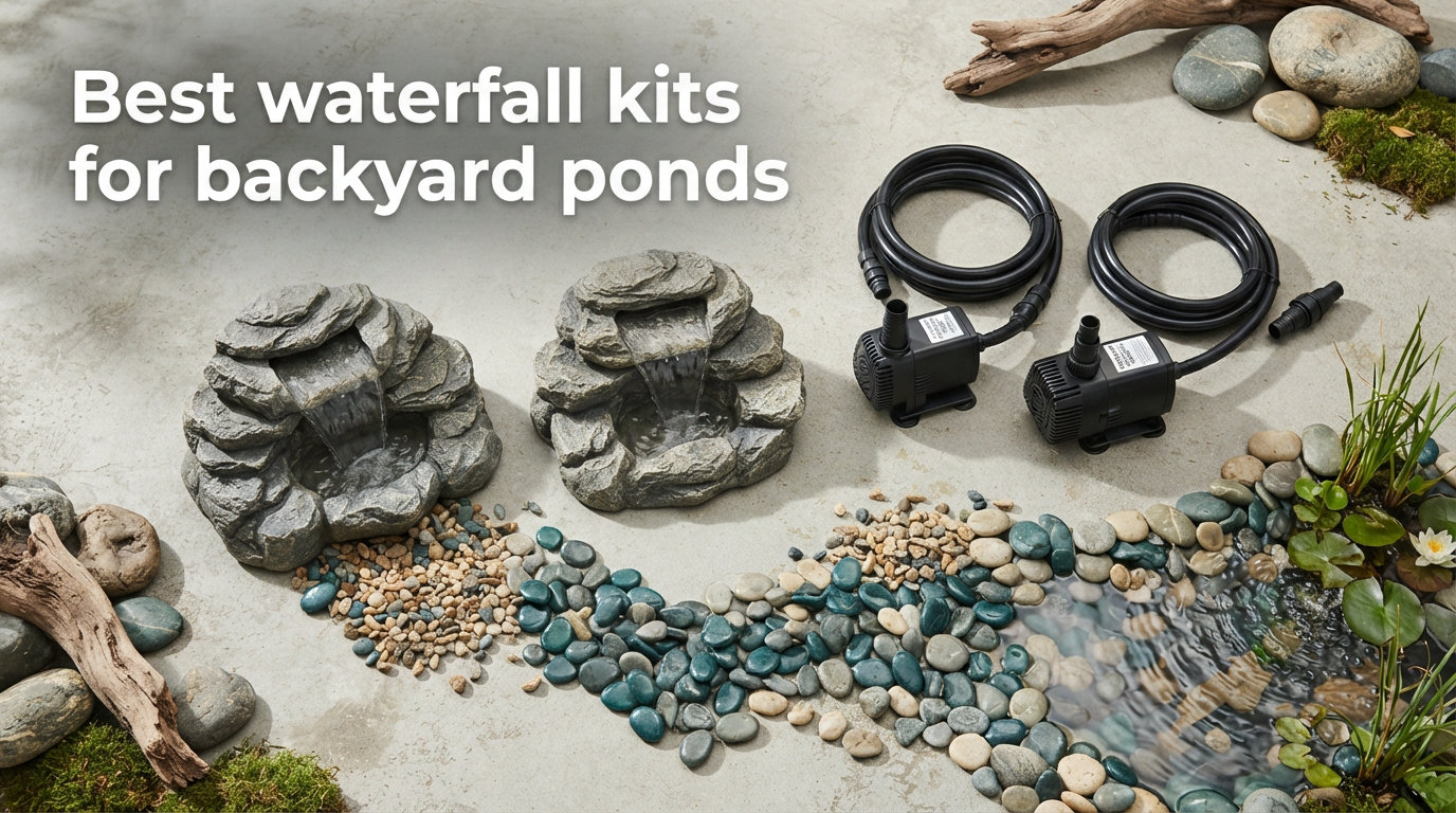 Best waterfall kits for backyard ponds