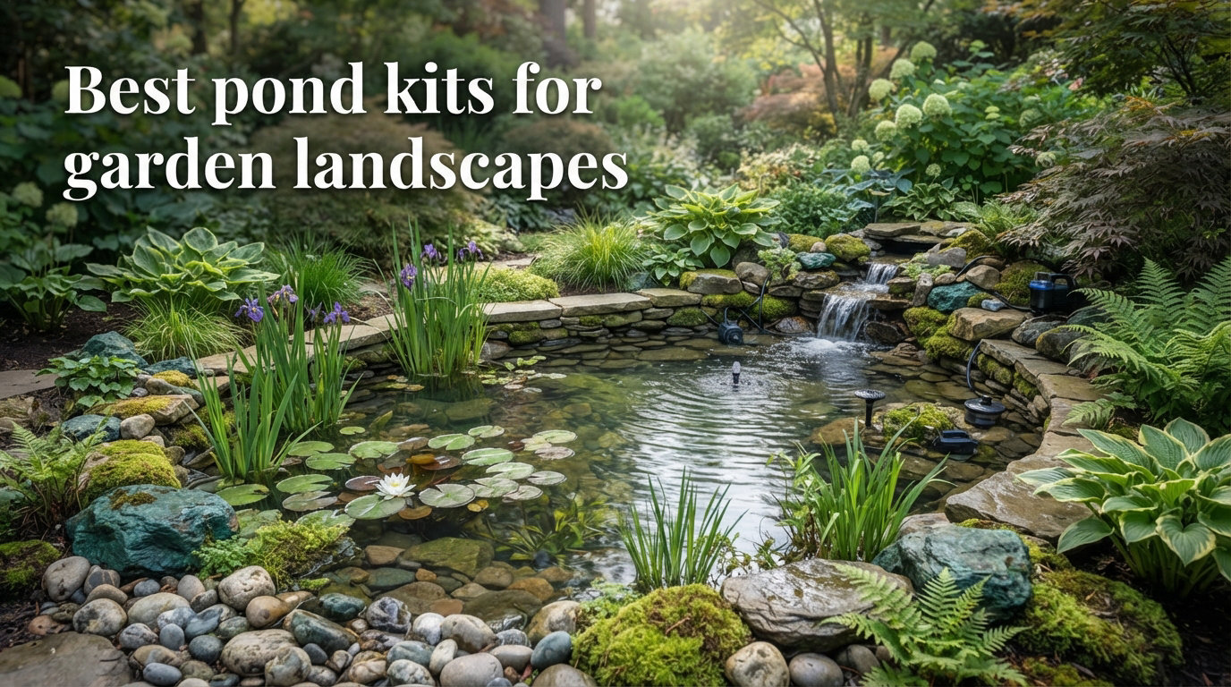 Best pond kits for garden landscapes