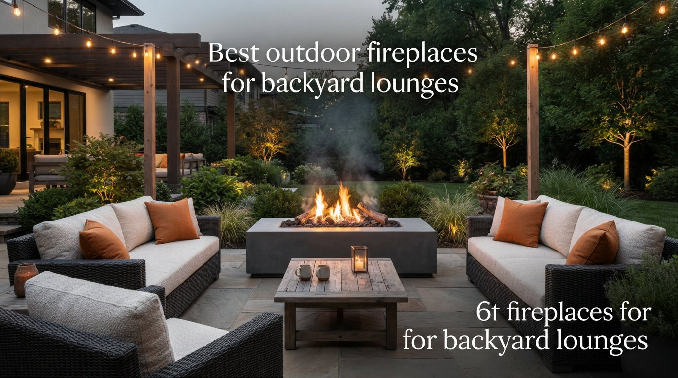 Best outdoor fireplaces for backyard lounges
