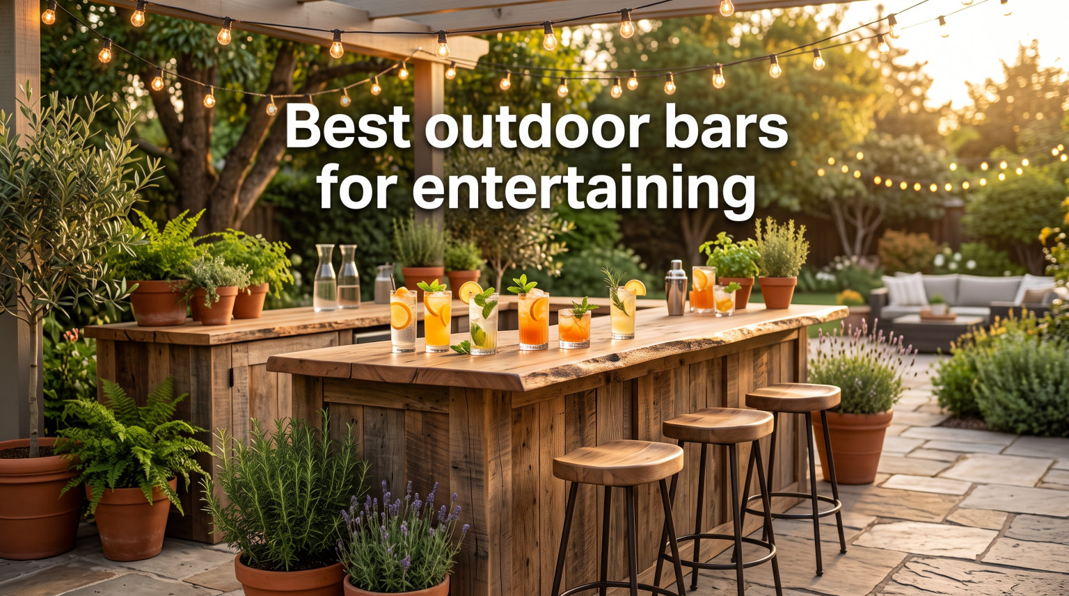 Best outdoor bars for entertaining
