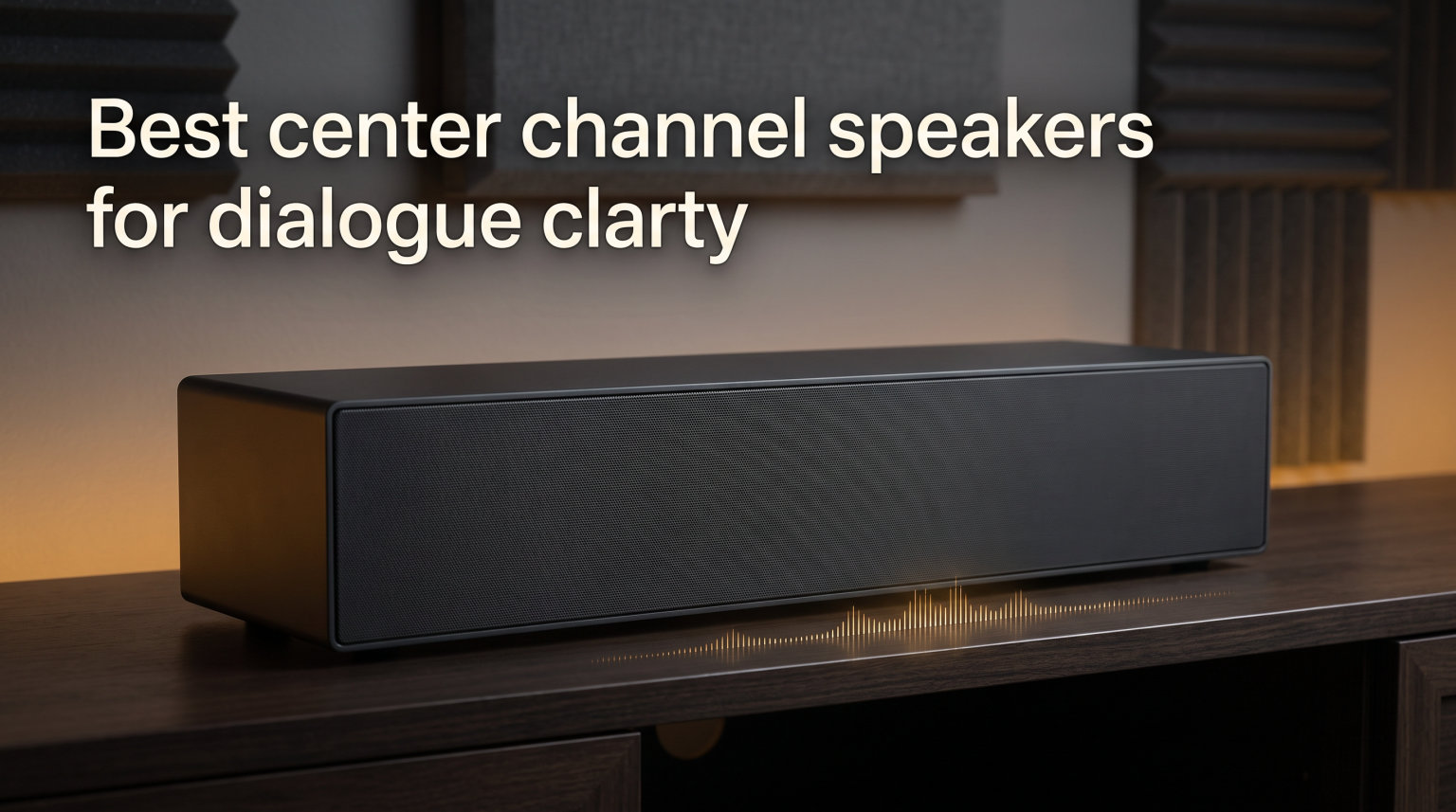 Best center channel speakers for dialogue clarity