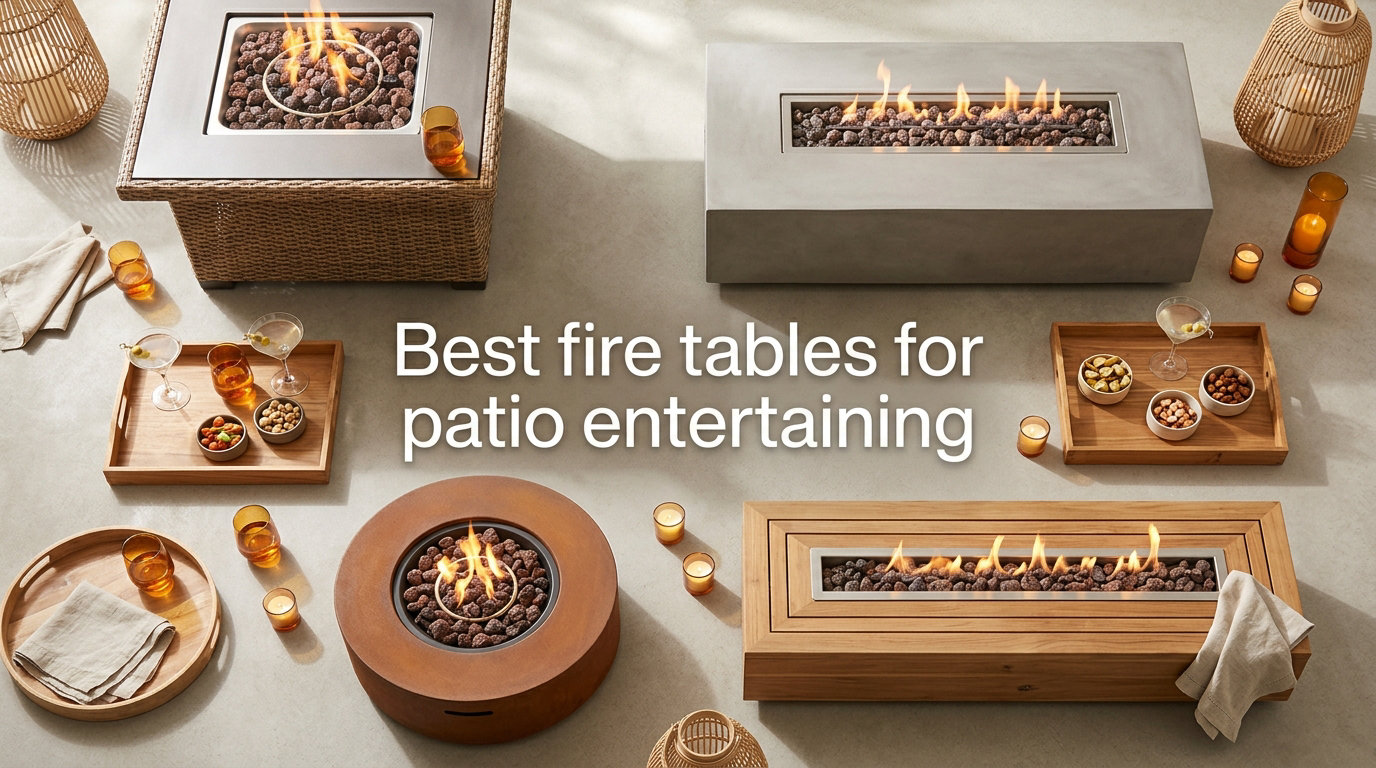 Best fire tables for patio entertaining