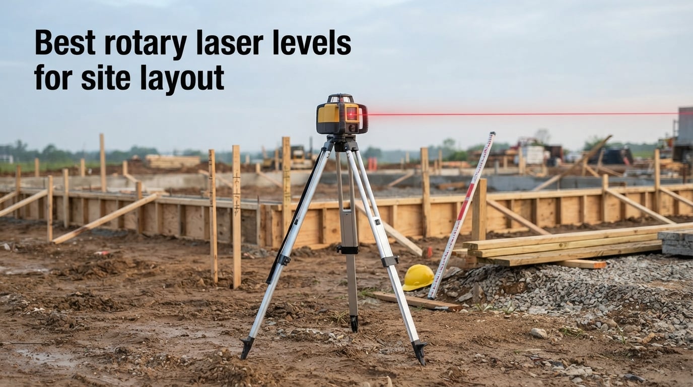 Best rotary laser levels for site layout