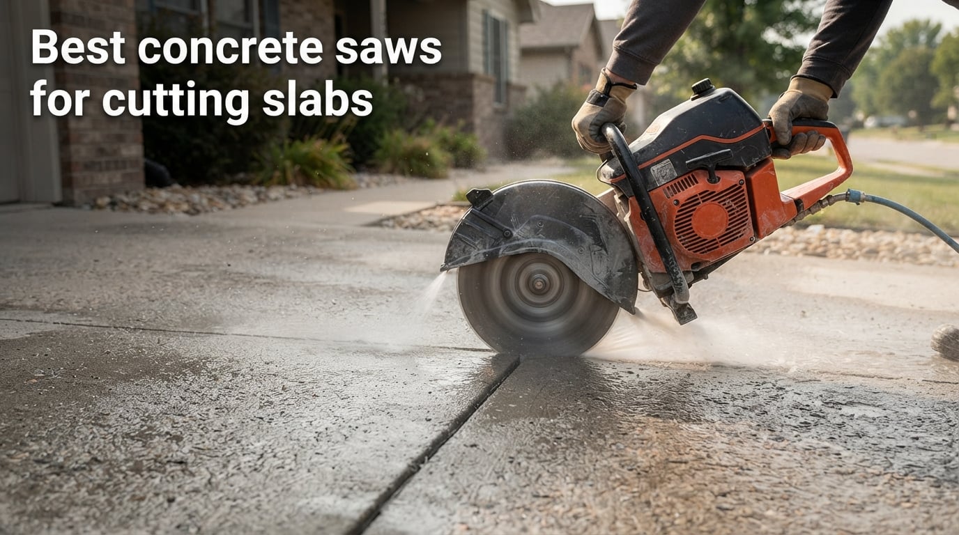 Best concrete saws for cutting slabs
