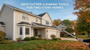 Best gutter cleaning tools for two story homes