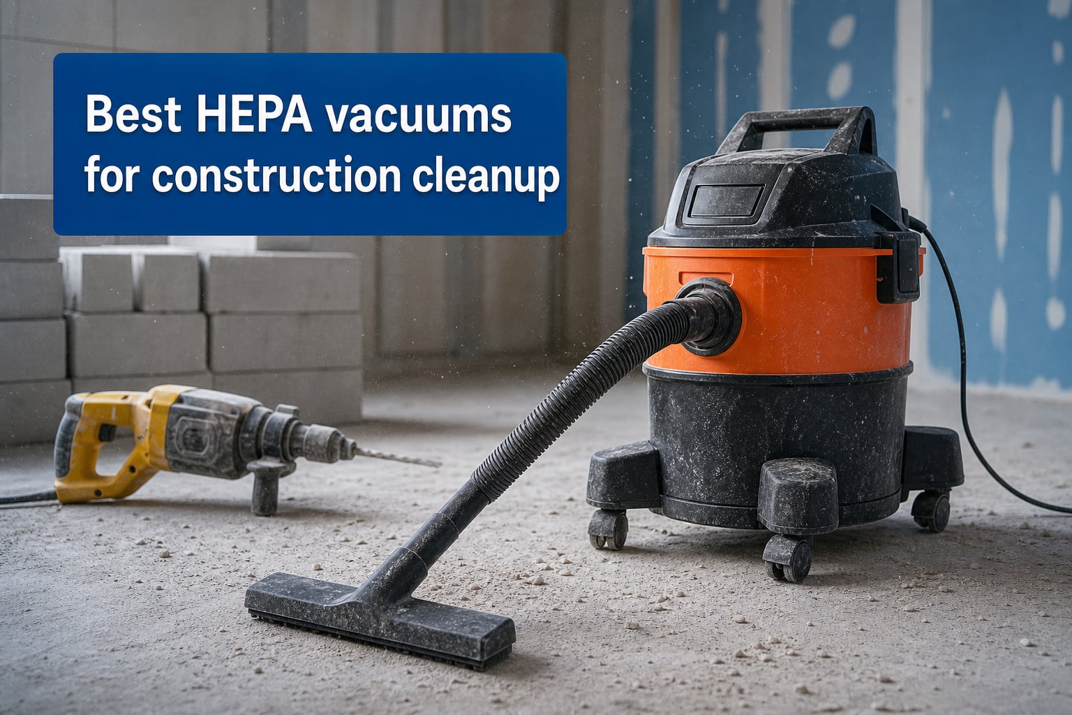 Best HEPA vacuums for construction cleanup