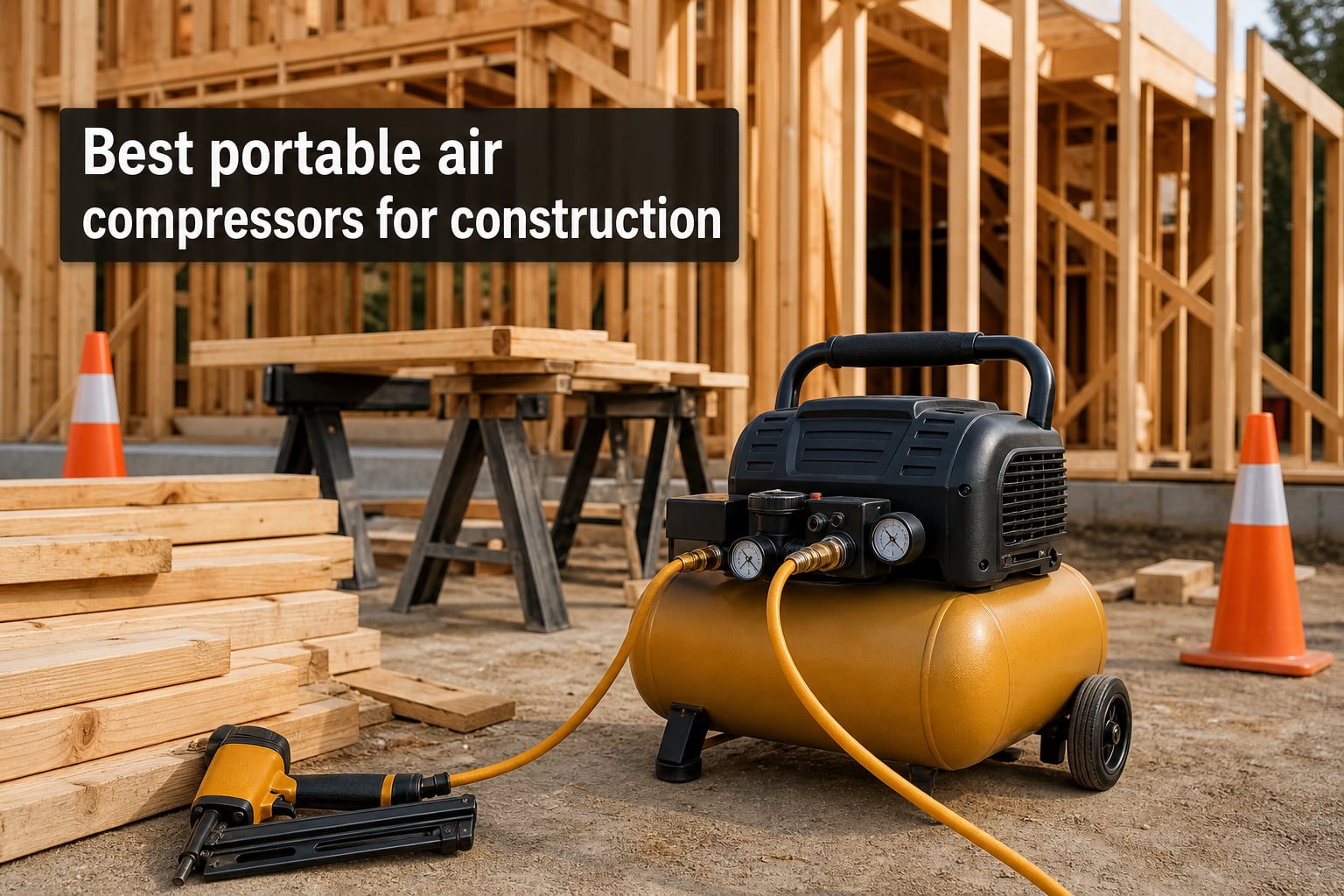 Best portable air compressors for construction