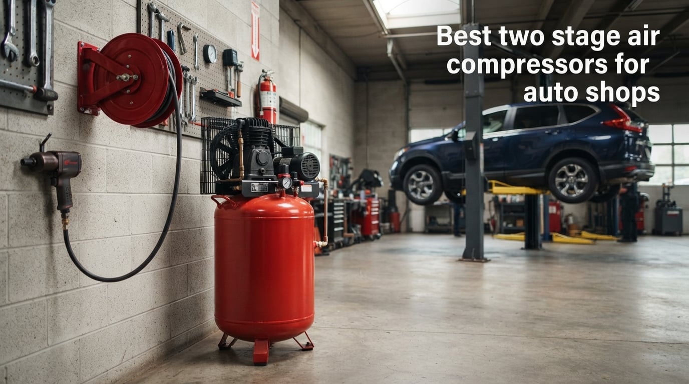 Best two stage air compressors for auto shops