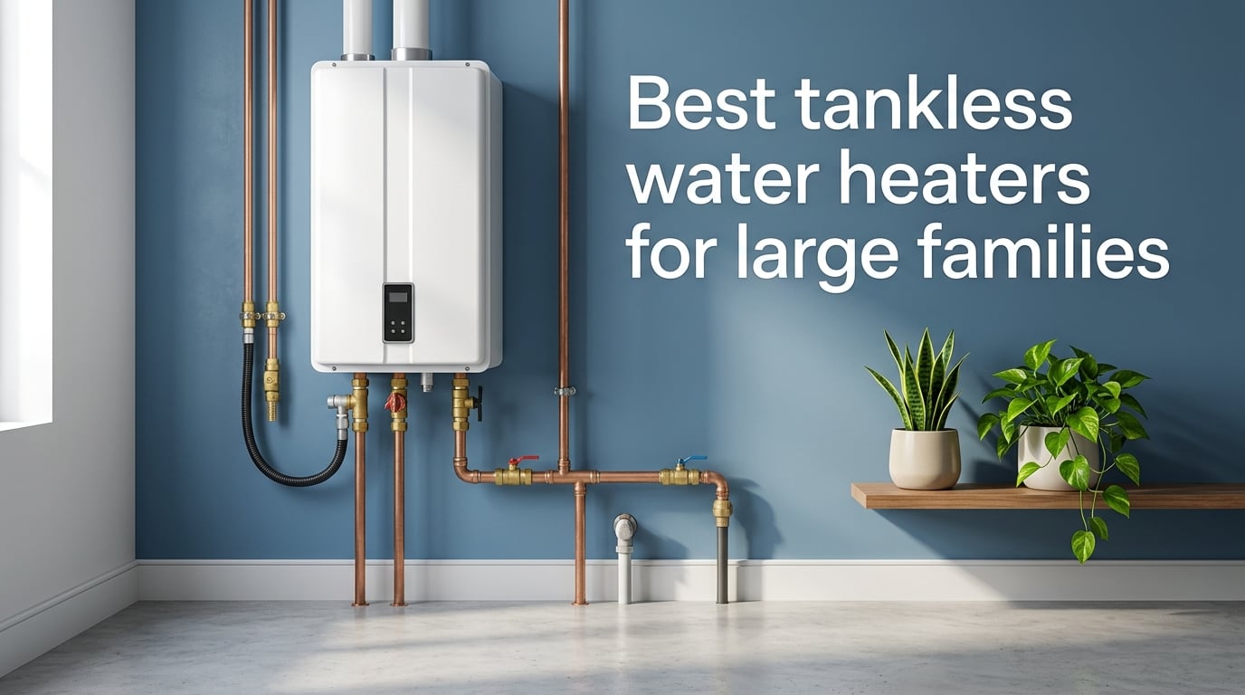 Best tankless water heaters for large families