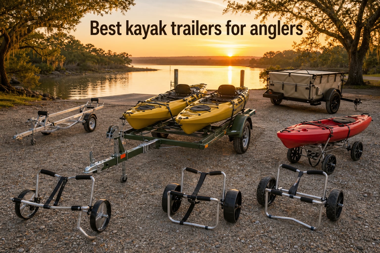 Best kayak trailers for anglers