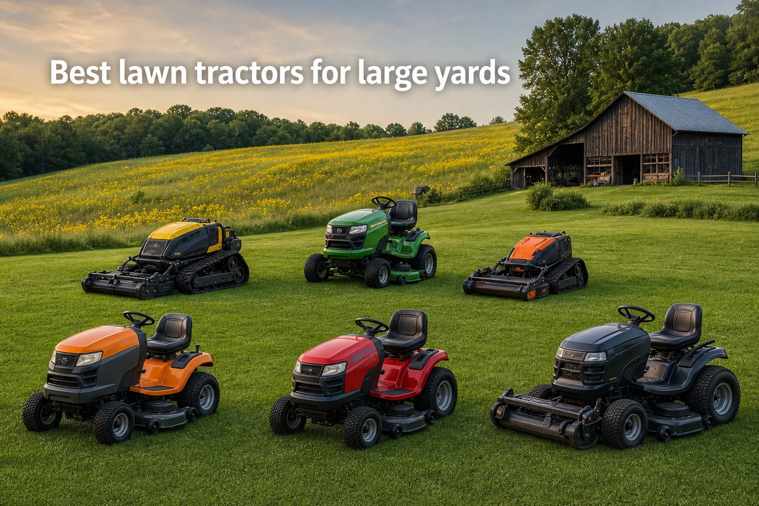 Best lawn tractors for large yards