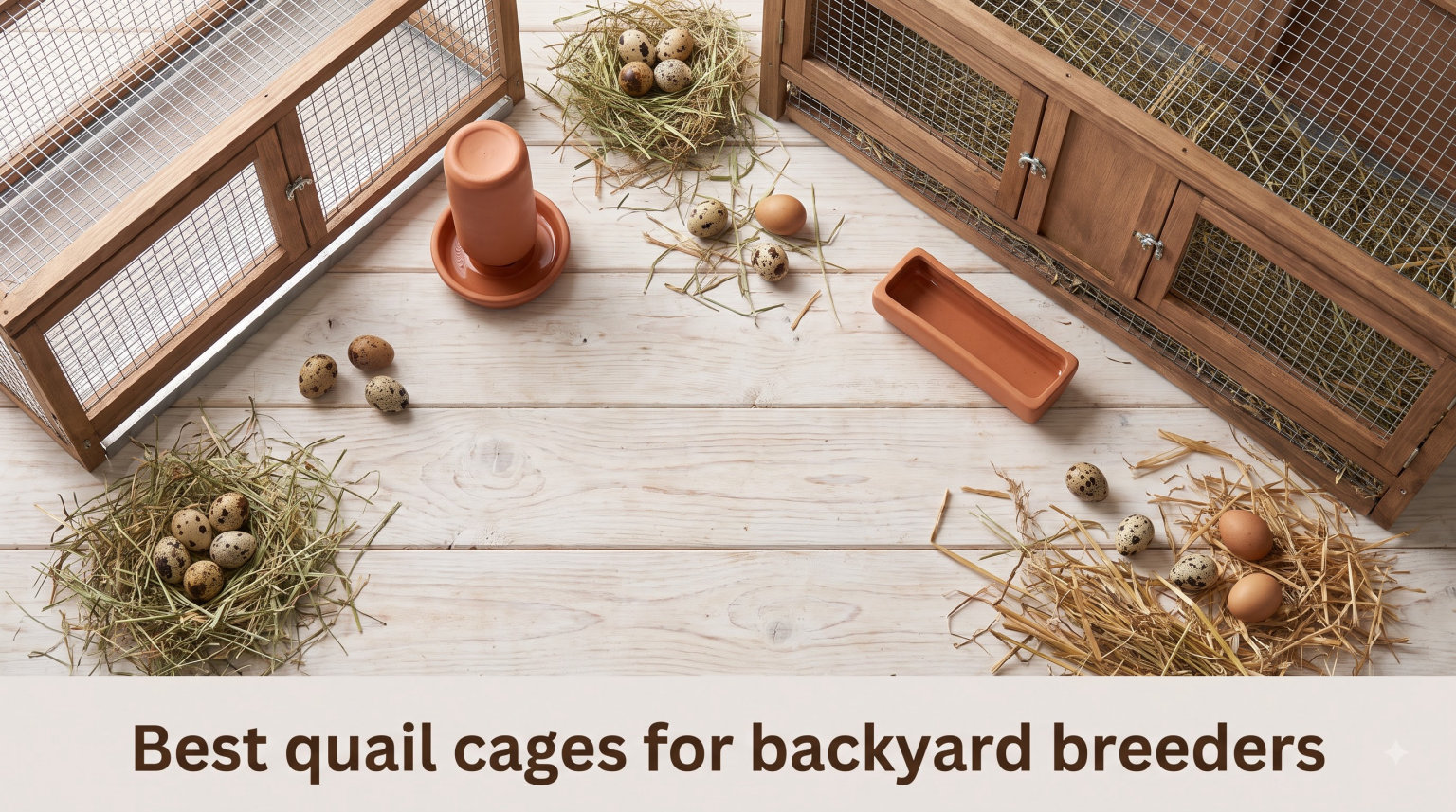 Best quail cages for backyard breeders