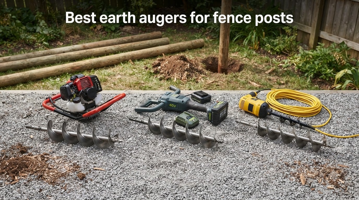Best earth augers for fence posts