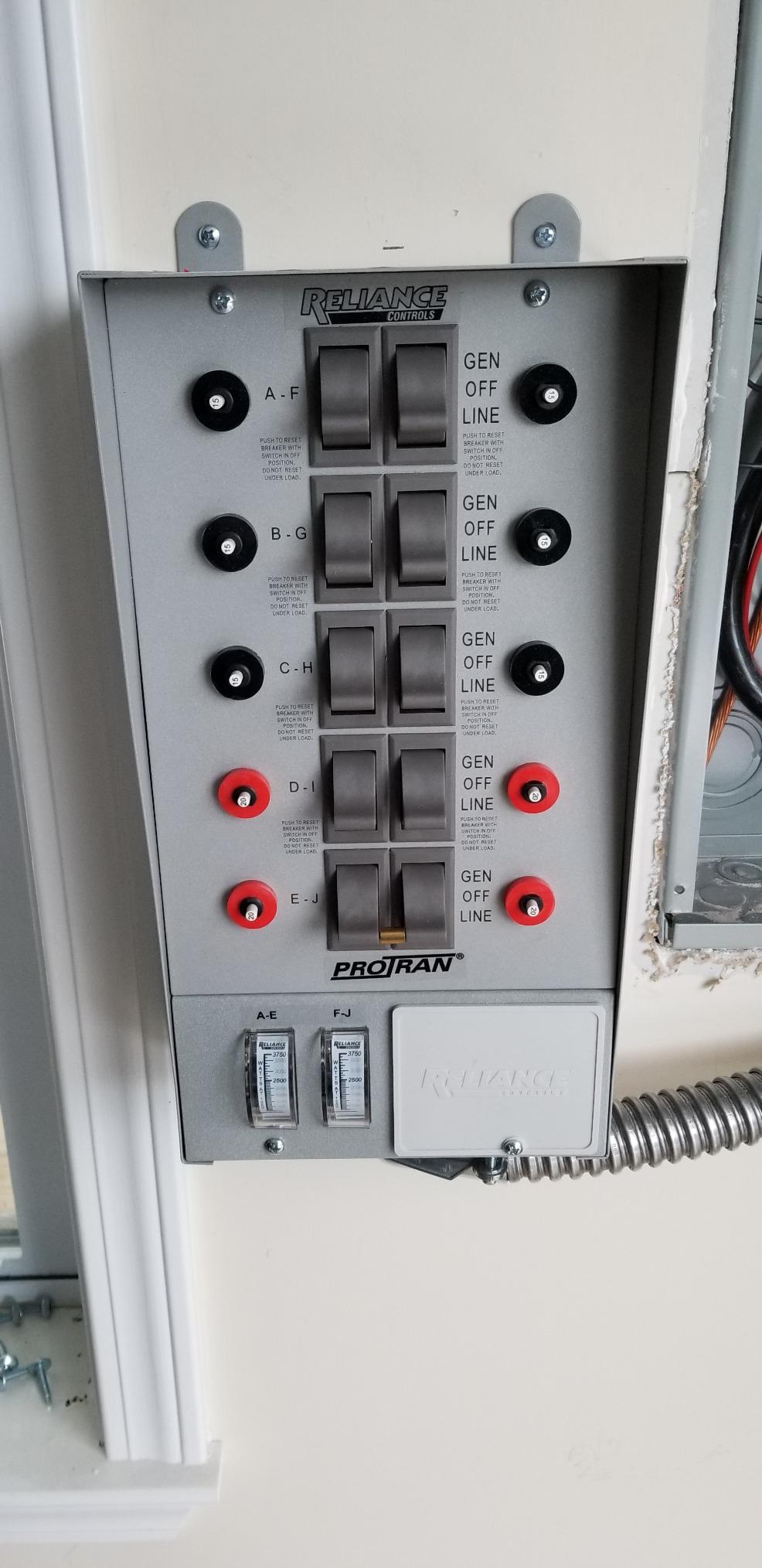 Reliance Controls 31410CRK Pro/Tran 10-Circuit 30 Amp Generator Transfer Switch Kit,Gray customer photo 2