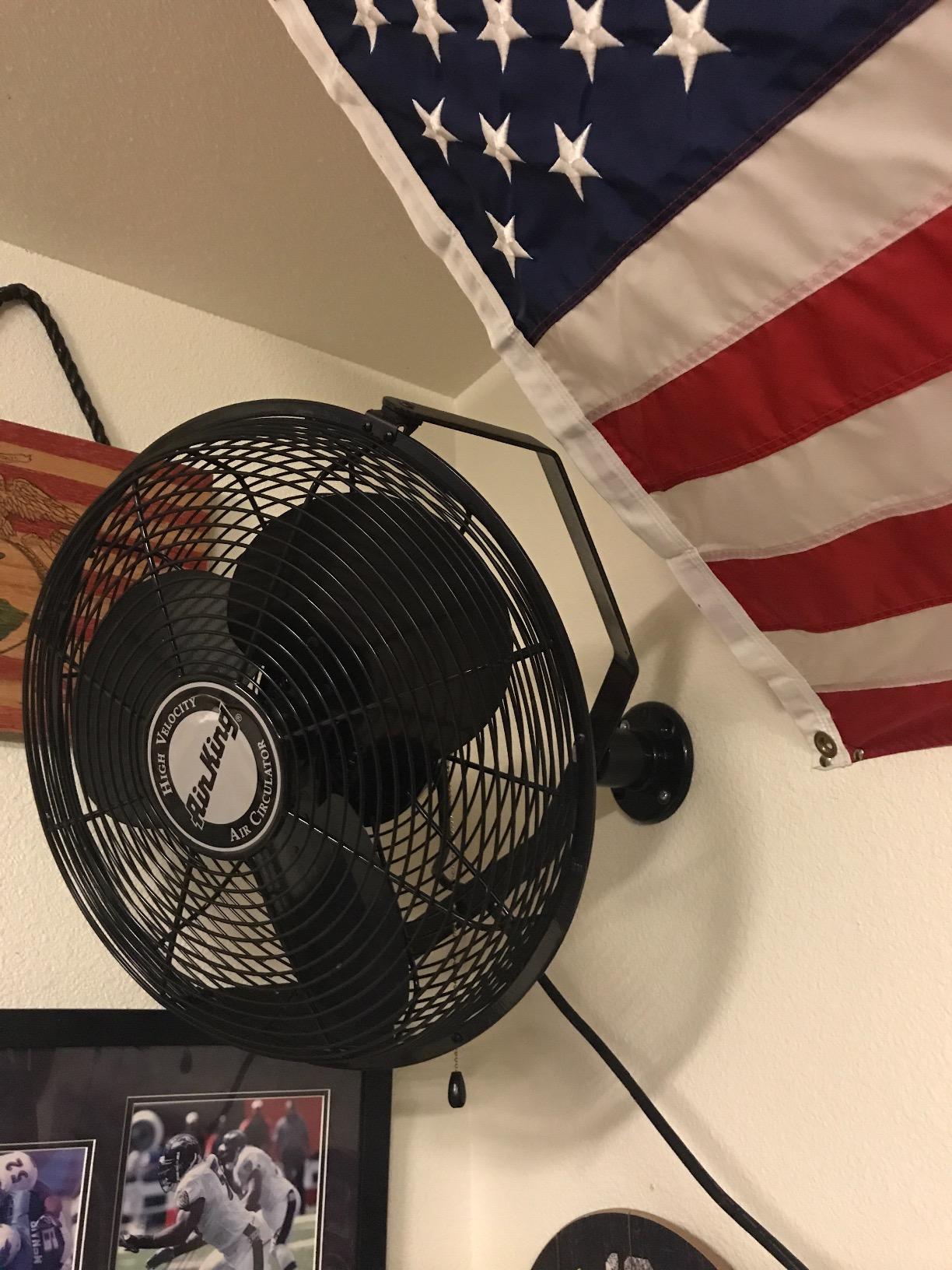 Air King 9718 18-Inch Industrial Grade Ceiling Mount Fan,Black customer photo 1
