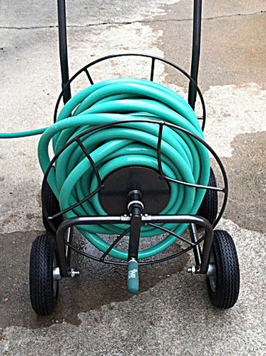 Yard Butler Hose Cart, Metal Hose Caddy, 2 Wheels, 200 Feet customer photo 1