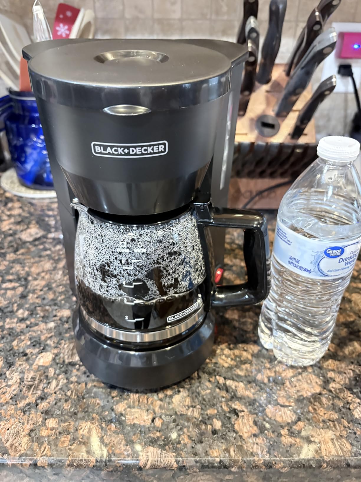 BLACK+DECKER Single-Serve Coffee Maker with 50oz Reservoir | Single-serve brewer with 50oz reservoir, K-Cup and ground coffee compatibility and travel mug clearance. customer photo 1