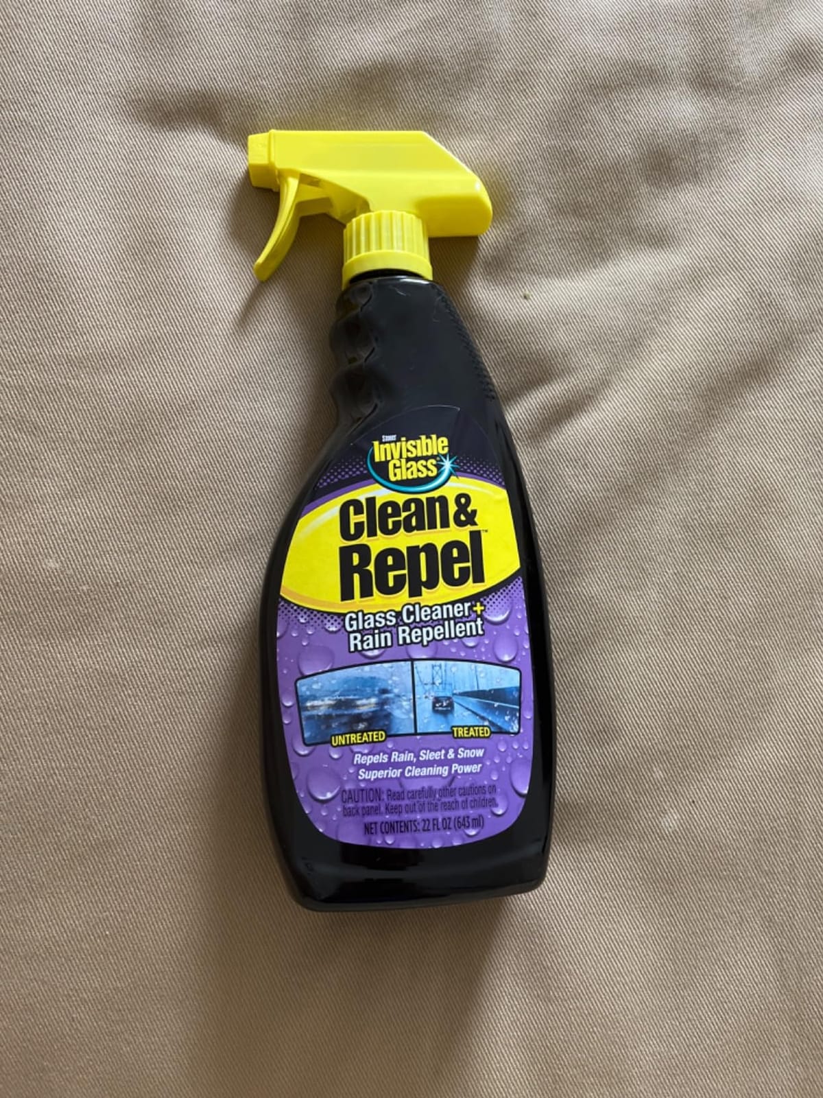 Invisible Glass Cleaner + Rain Repellent, 22 fl oz, 92184 customer photo 1