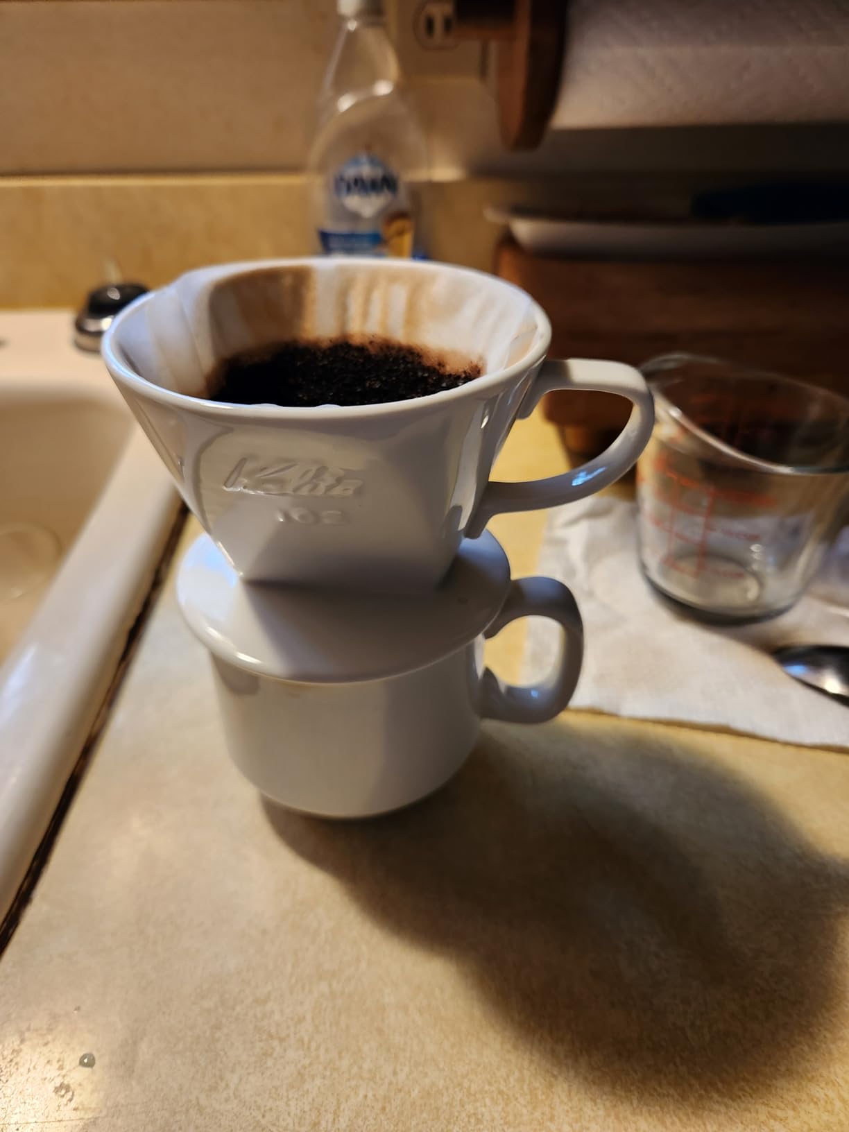 Kalita - 2001 Kalita 102 Ceramic Dripper Coffee Dipper, white customer photo 1