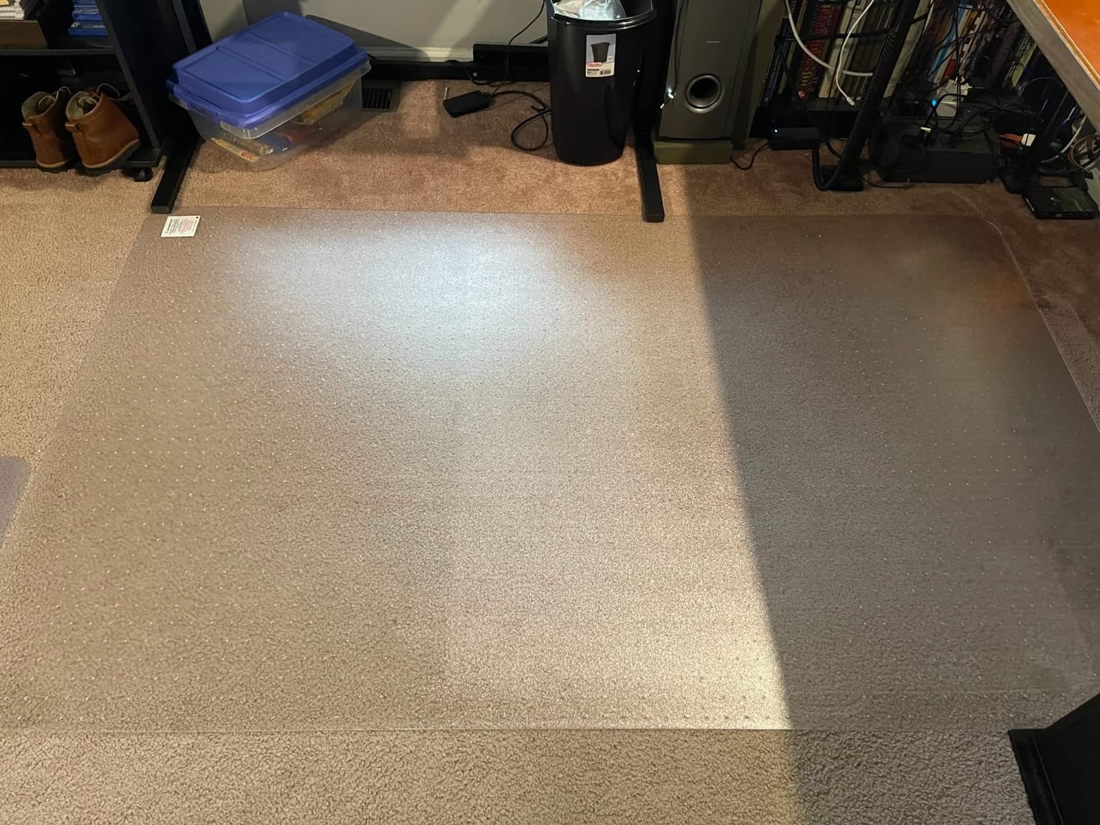 Floortex 1115223ER Cleartex Ultimat Polycarbonate Chair Mat for Low/Medium Pile Carpet, 48 x 60 customer photo 1
