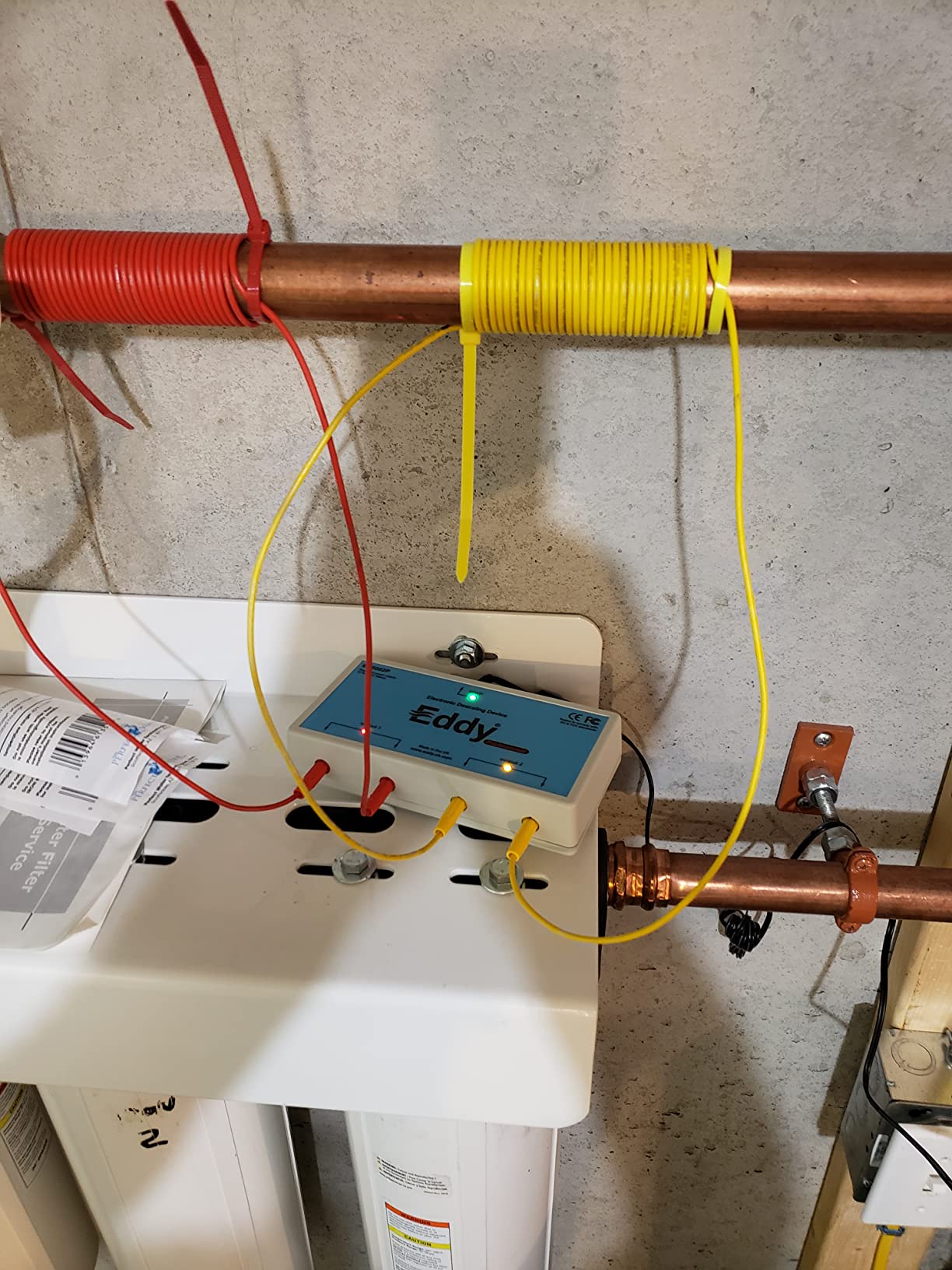 EDDY Inductive No Salt Water Softener Alternative | Electronic Water Descaler for Whole House | Reduces Limescale | Electromagnetic Water Conditioner customer photo 2