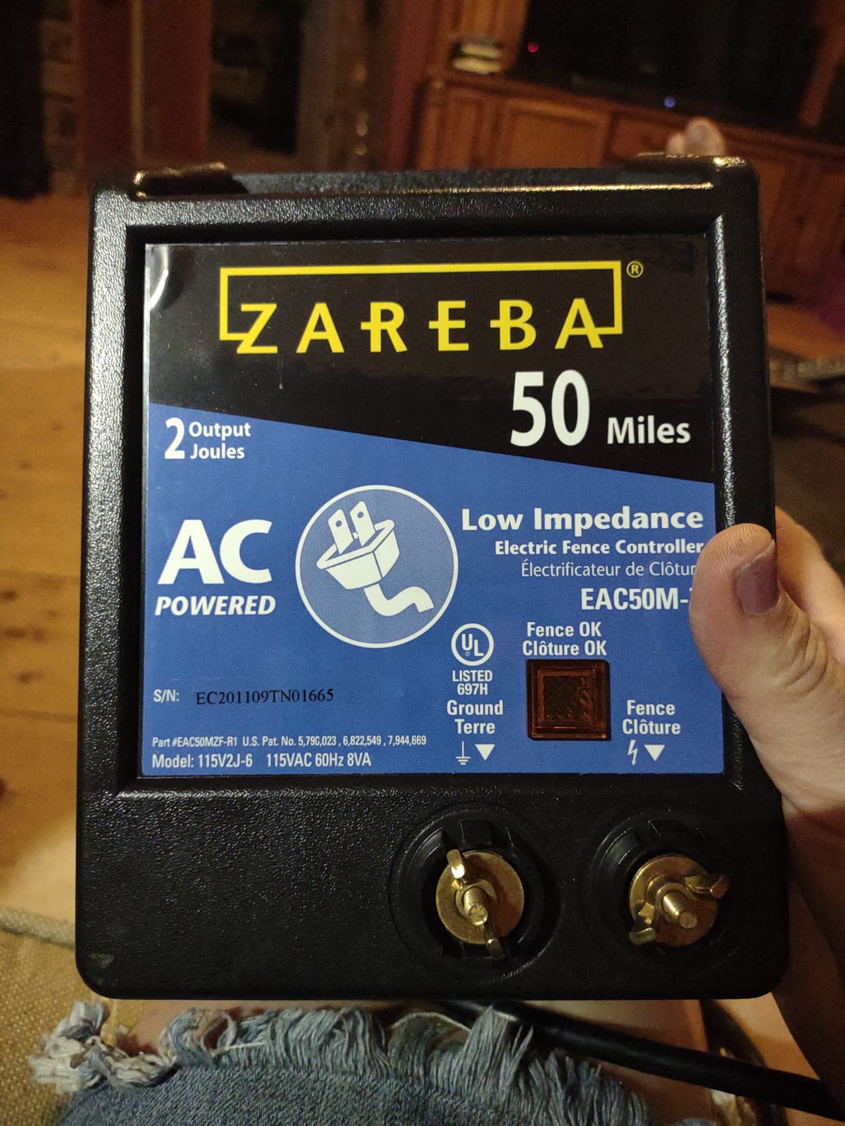 Zareba 50 Mile AC-Powered Low Impedance Electric Fence Charger, 2.0 Joule Output, Contain Cattle, Horses, Pigs, Goats customer photo 1
