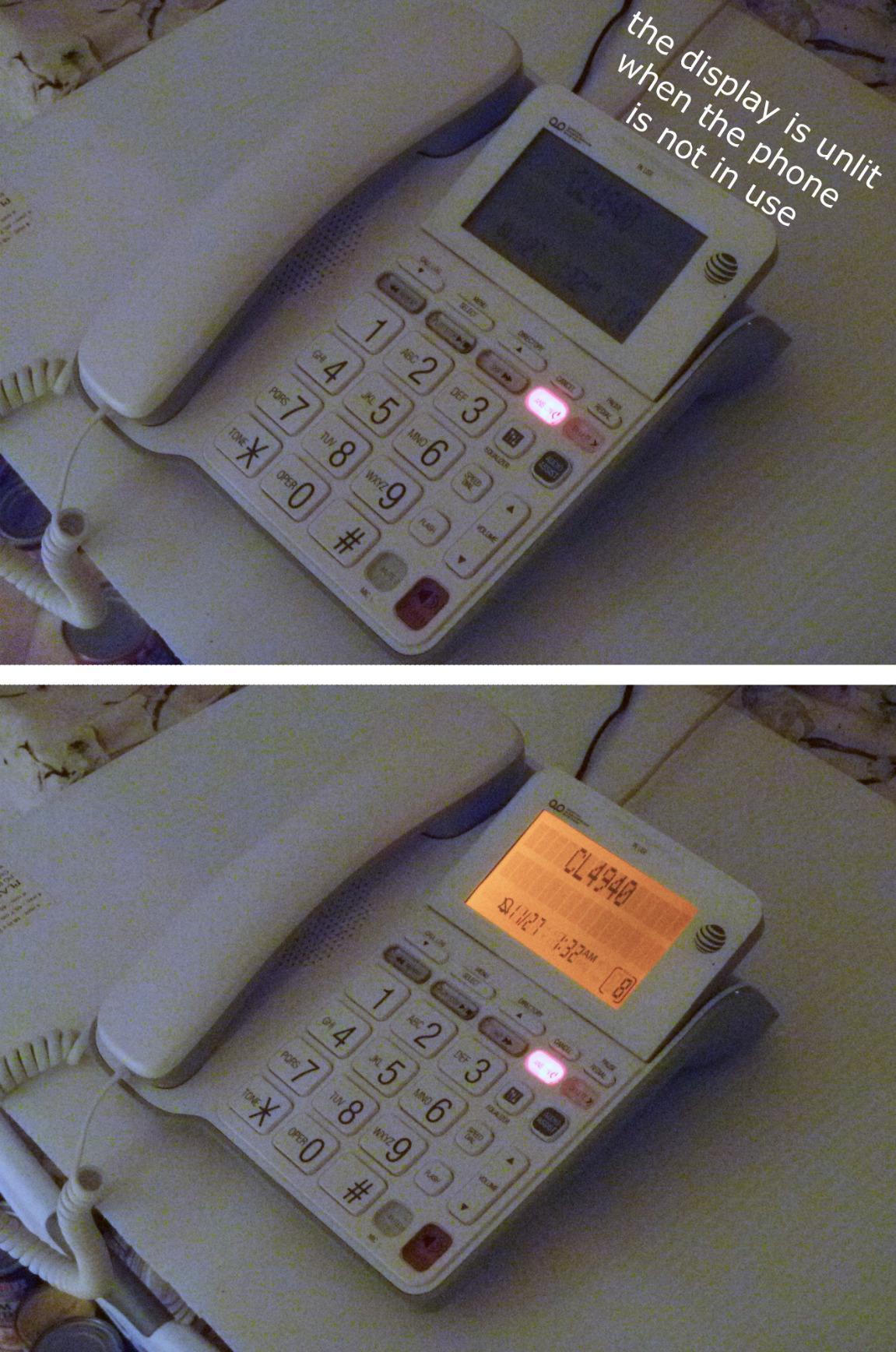 AT&T CL4940 Corded Phone with Digital Answering System, Caller ID, Large Tilt Display customer photo 2