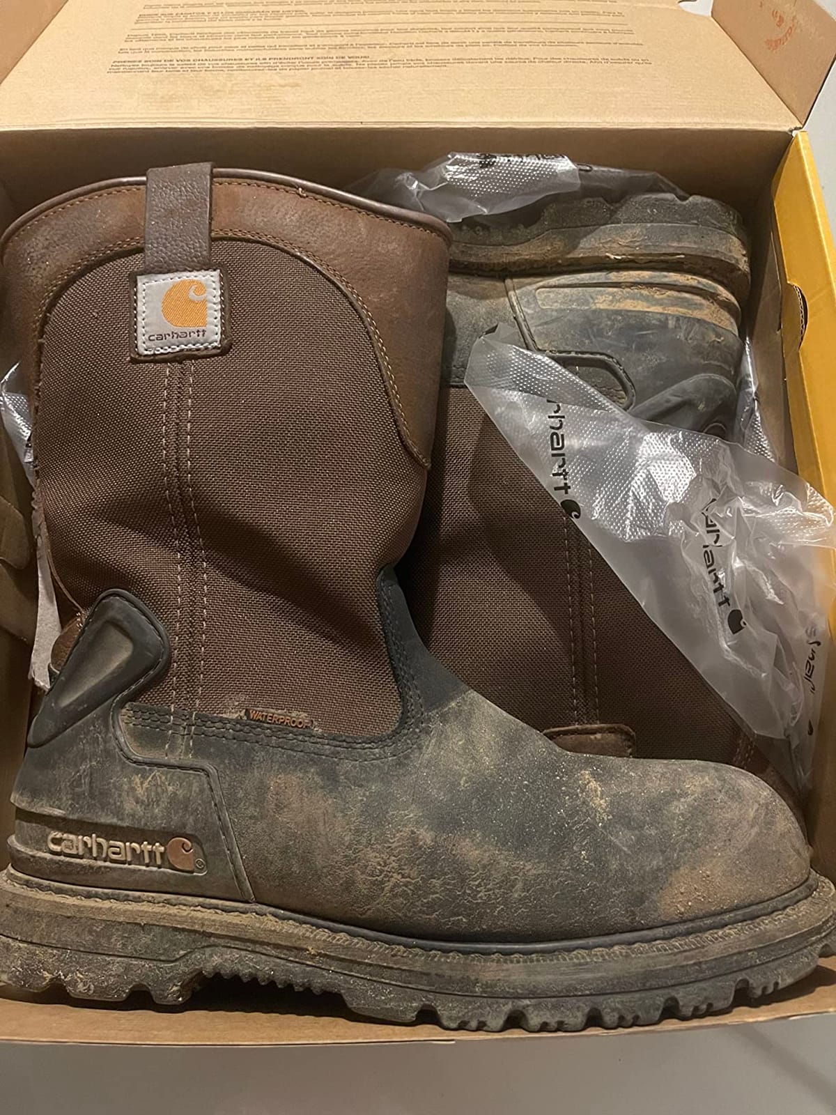 Carhartt Heritage 11” Insulated Waterproof Wellington Boot - Steel Toe, Helcor Leather, TPU Heel Guard and Achilles Flex Joint customer photo 2