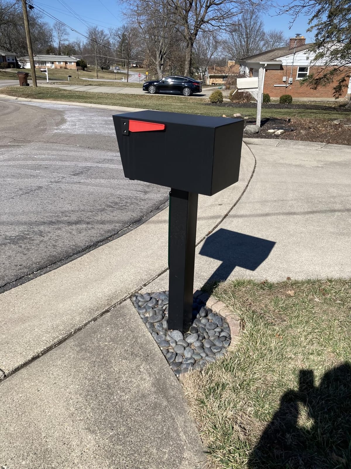Mail Boss Mail Manager Modern Locking Post Mount Mailbox, USPS Approved customer photo 1