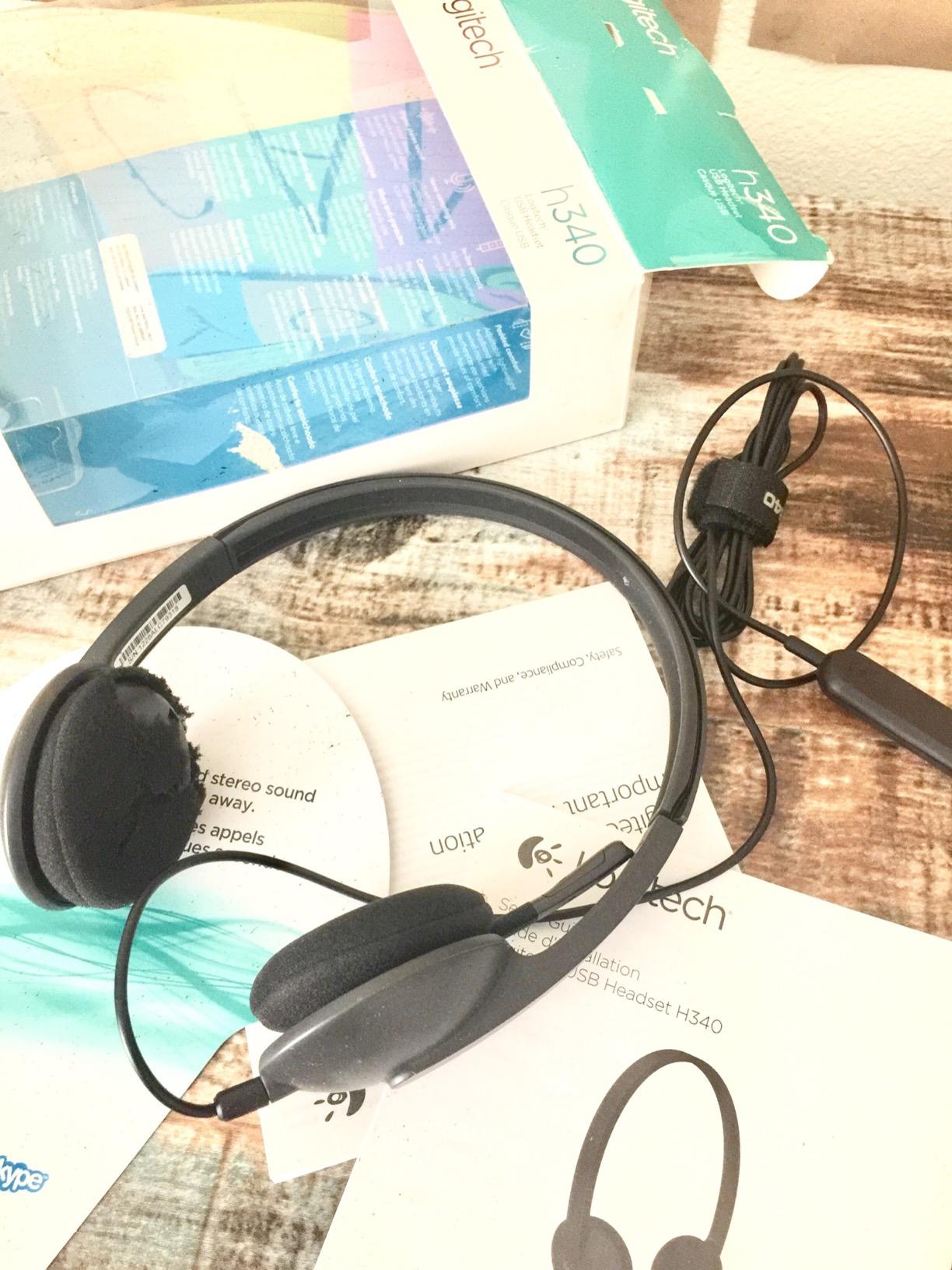 Logitech H340 Wired Stereo Headset for Windows and Mac, USB-A, Black customer photo 2