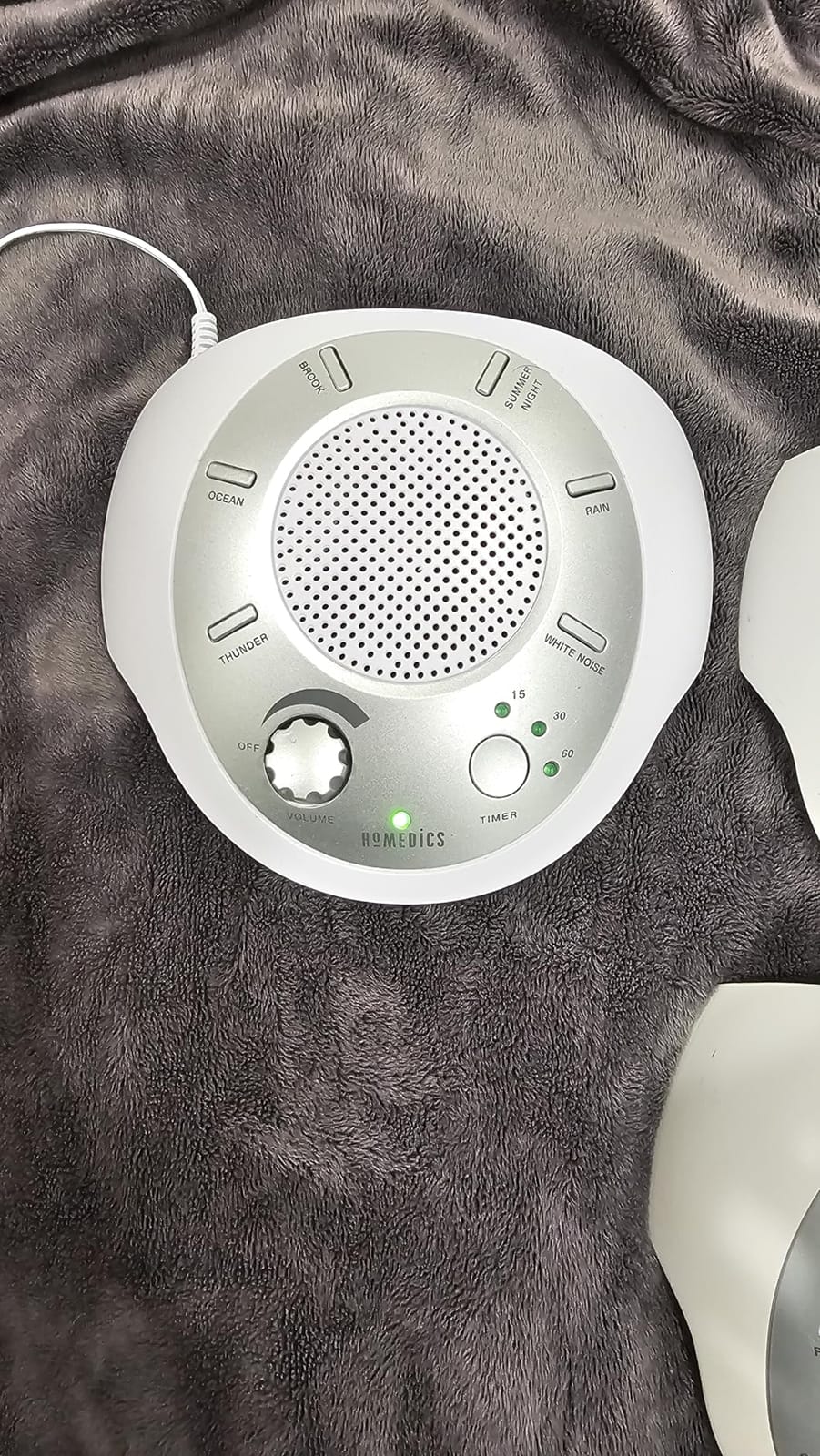 Homedics SoundSleep White Noise Sound Machine, Silver customer photo 2