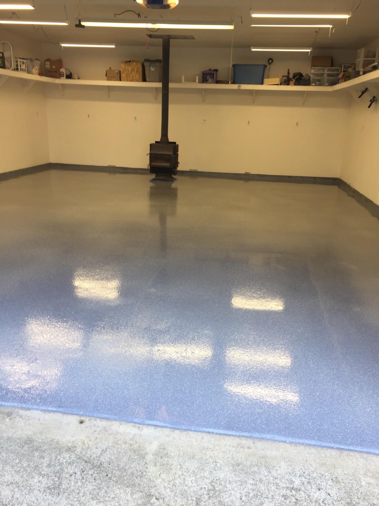 Epoxy Floor Kit – Good Full Kit – Taupe Base with Beige Blend Flake – Covers 500 sq. ft. at 9.7 mils Thickness – Ideal for Garage, Basement, Concrete Floors, and More customer photo 2