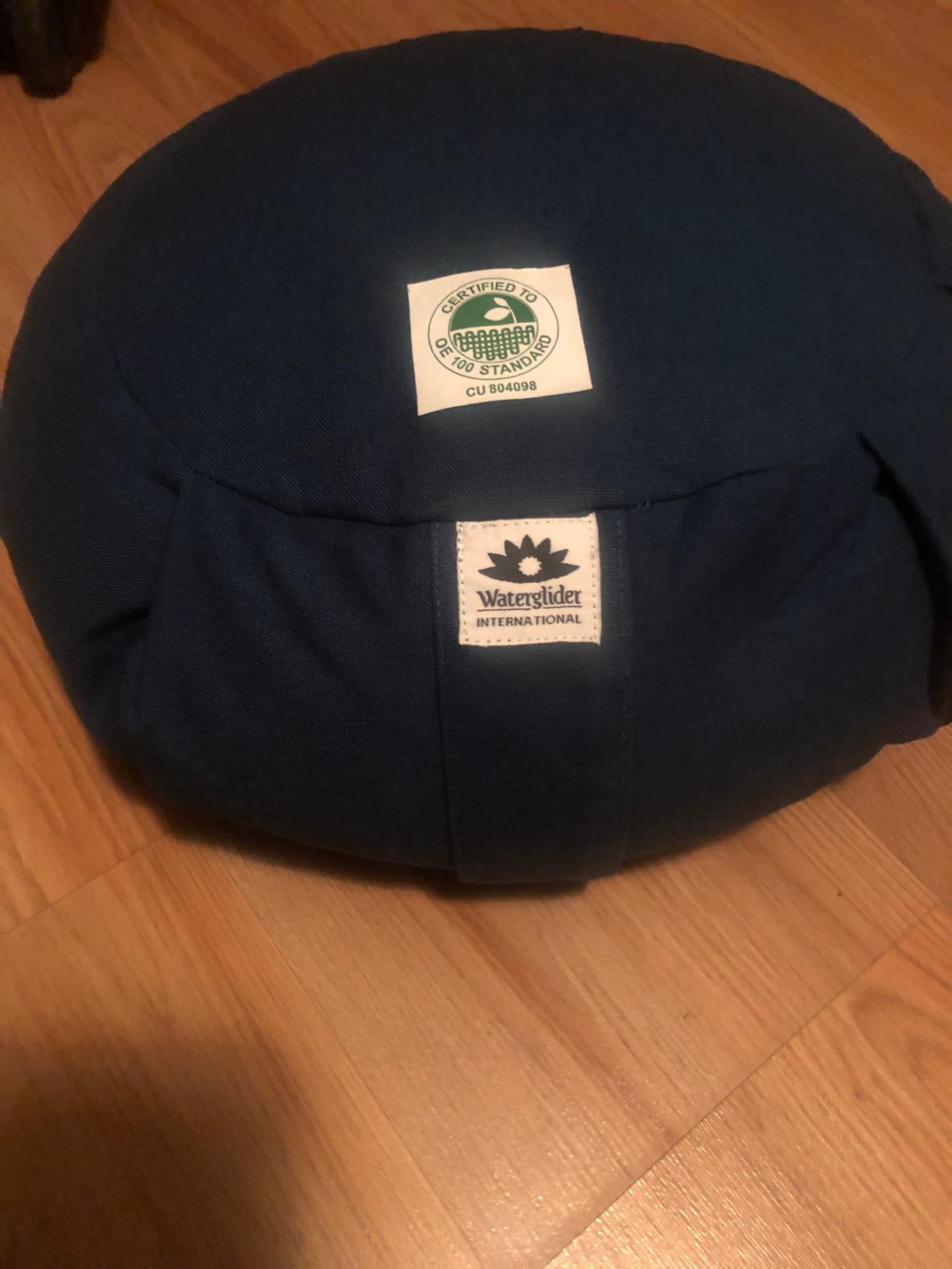 Meditation Cushion, Round, Buckwheat Husk Filled, Floor Pillow or Cushions, Yoga Seat, Zafu, Made in the USA customer photo 1