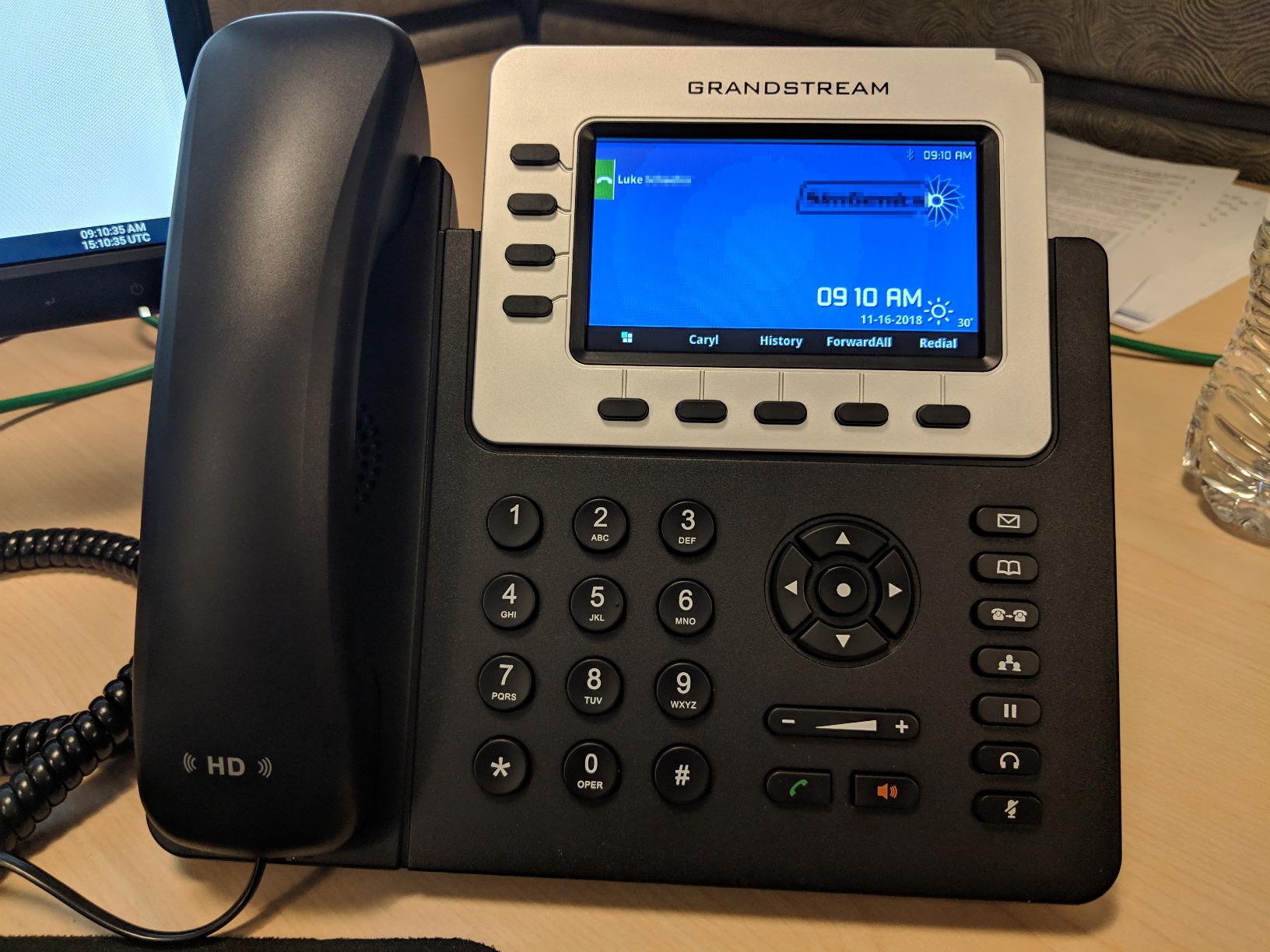 Grandstream GXP2140 IP Phone | 4 Lines, 4 SIP Accounts | 4.3-Inch Color Display | Dual-Port Gigabit Ethernet with Integrated PoE customer photo 1