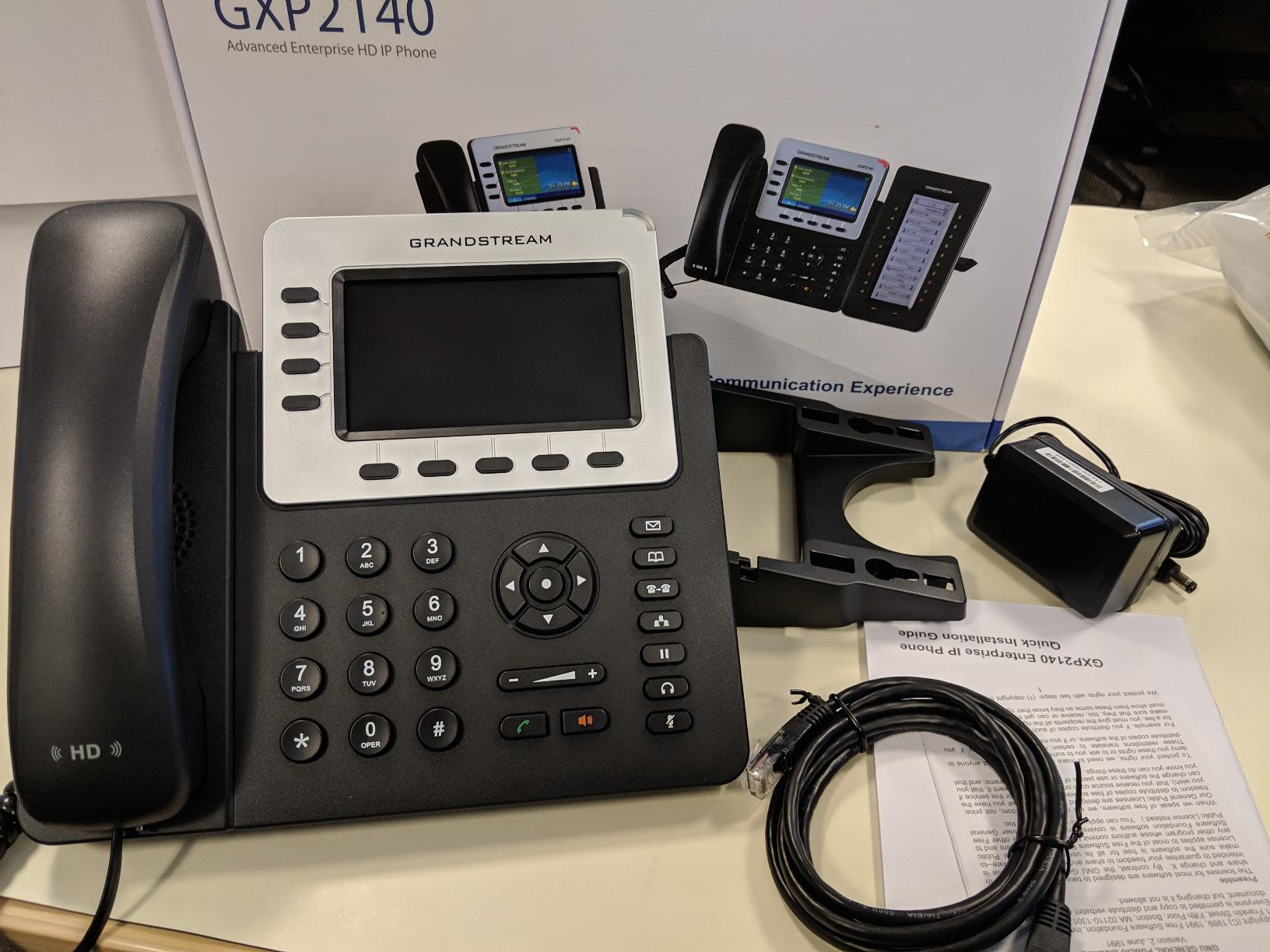 Grandstream GXP2140 IP Phone | 4 Lines, 4 SIP Accounts | 4.3-Inch Color Display | Dual-Port Gigabit Ethernet with Integrated PoE customer photo 2