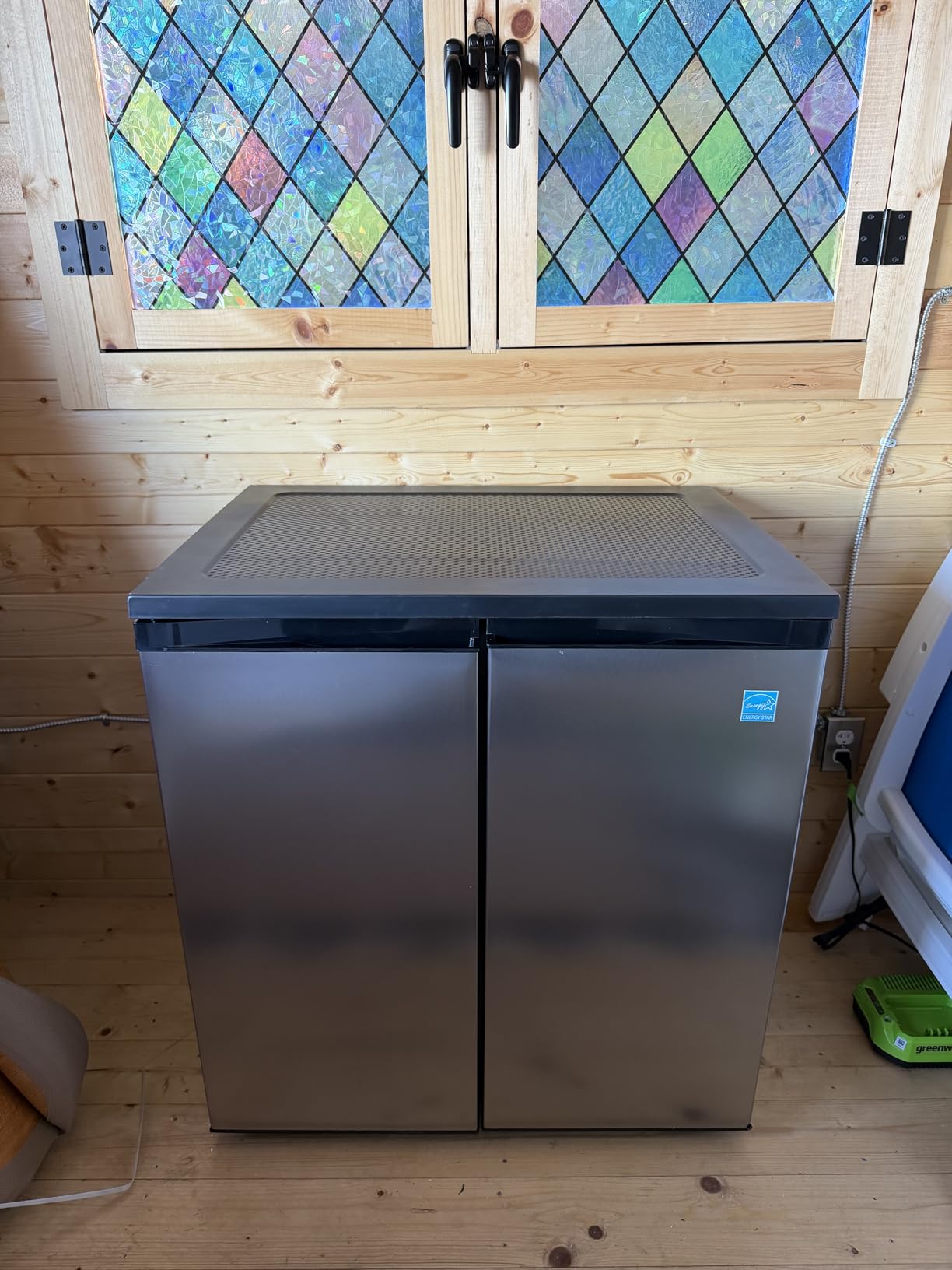 Avanti Mini Fridge Compact Side-by-Side Refrigerator with Freezer for Home Office or Dorm, Features Dual Doors Adjustable Glass Shelves and Adjustable Temperature Control, 5.5-Cu.Ft, Stainless Steel customer photo 2