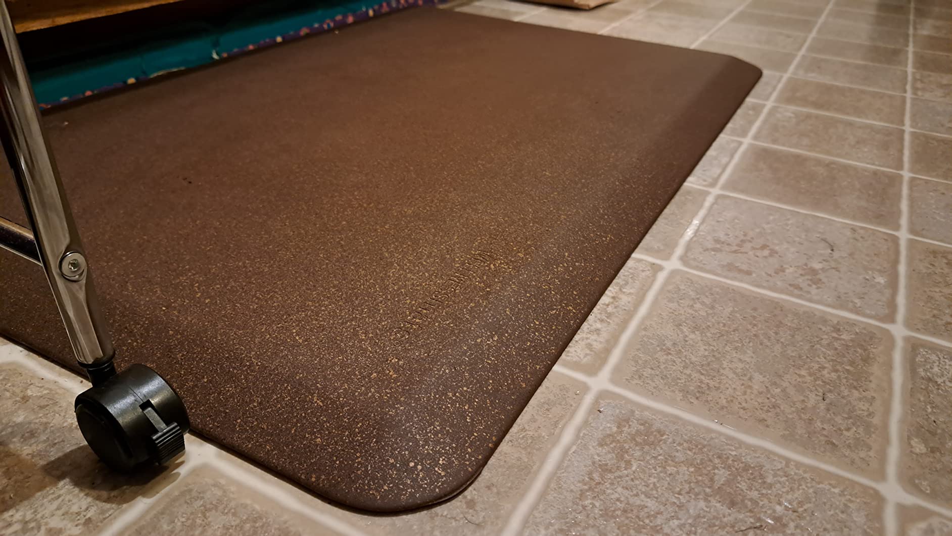 Sky Solutions Anti Fatigue Kitchen Mats for Floor (20inx39in, Black) | Waterproof, non-slip 3/4in thick memory foam pad. Perfect as an ergonomic standing desk mat or kitchen sink rug. customer photo 1