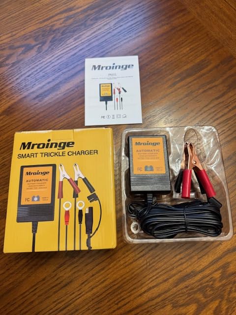 Trickle Charger 1A 12V Smart Battery Charger & Maintainer and Automatic Float Charger for Motorcycle, ATV, Lawnmowers and More customer photo 1